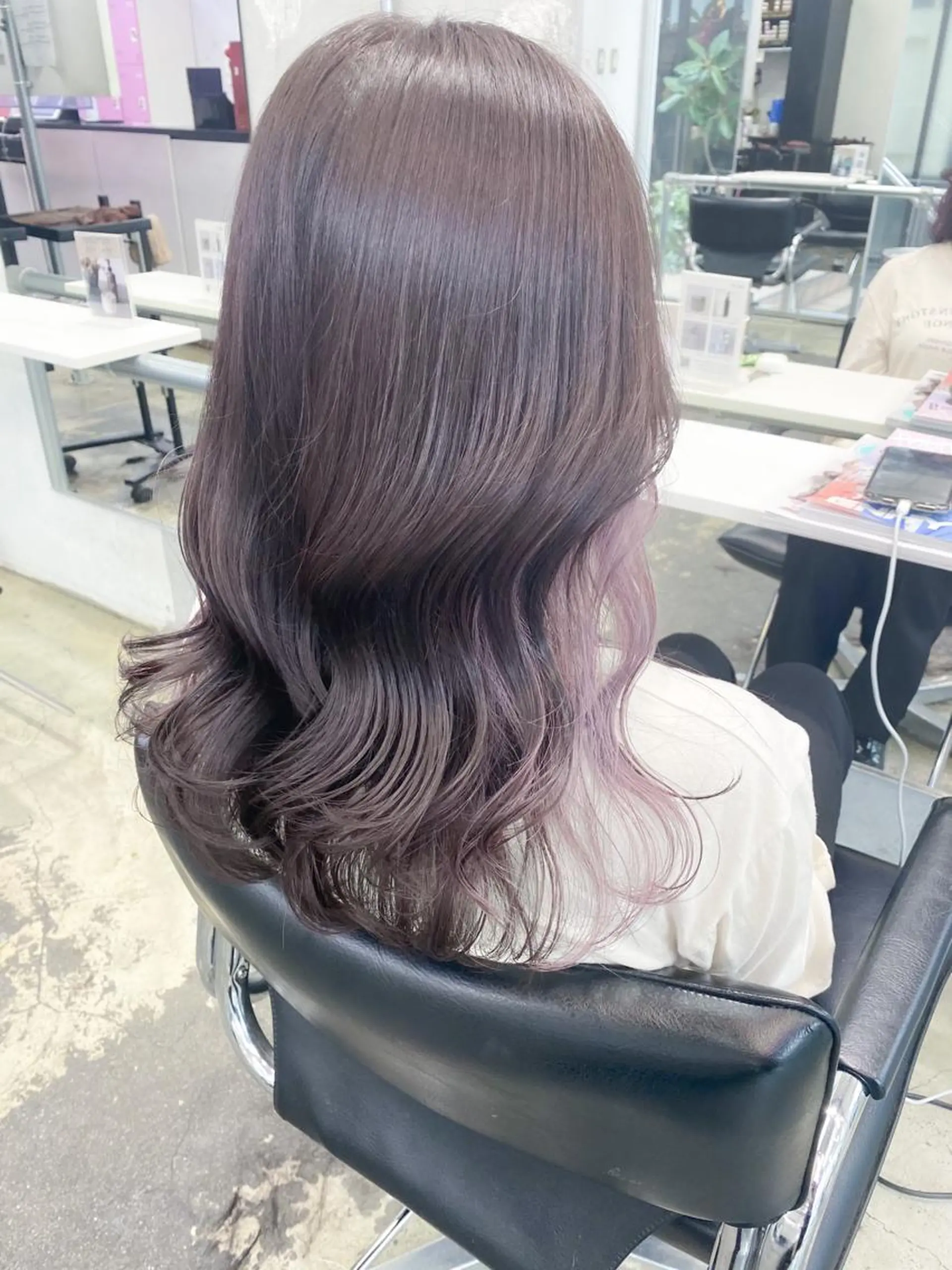 セミロング カラー 💗💗韓国レイヤー yu-ki💗💗のヘアスタイル