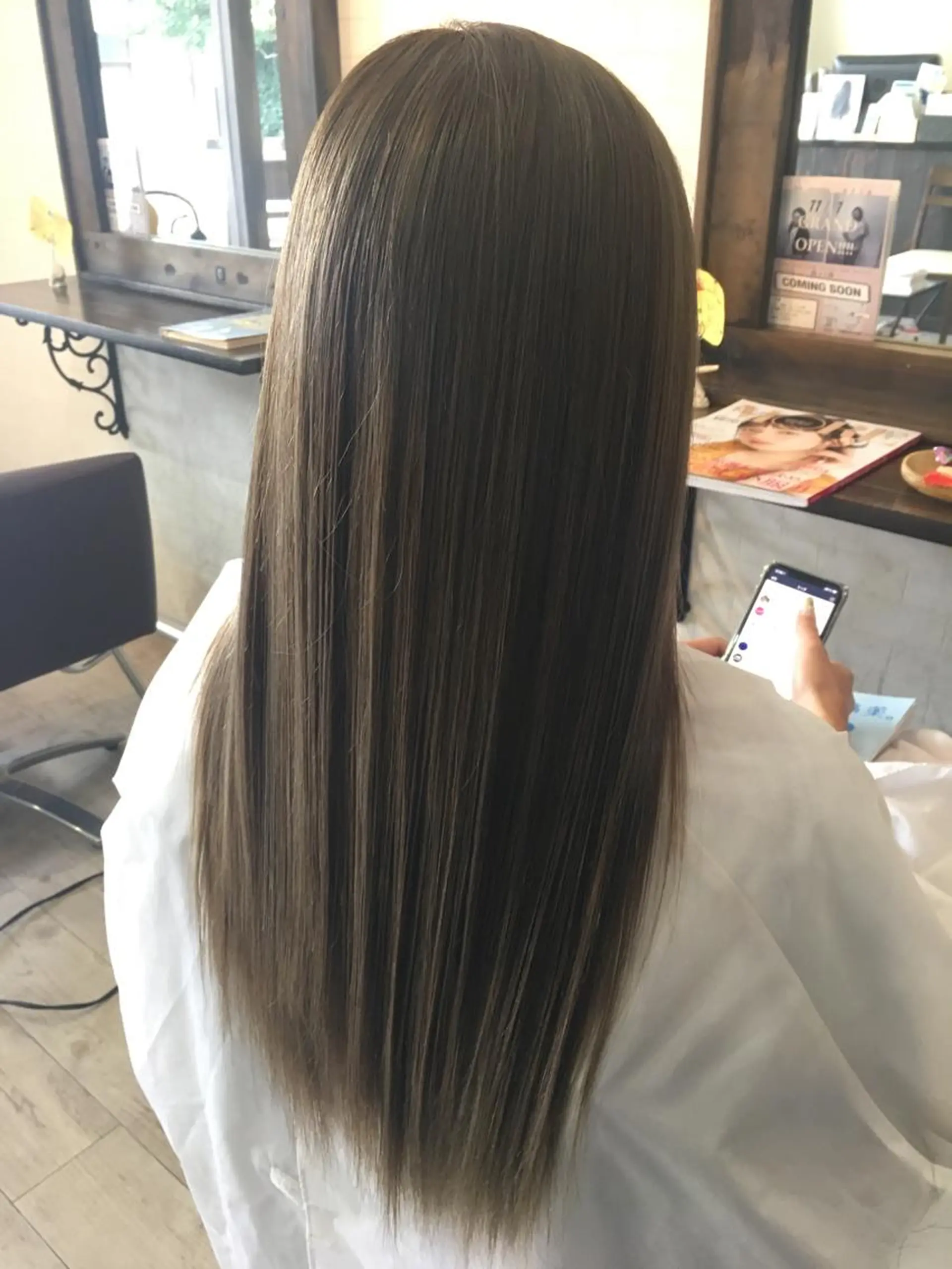 ロング ヘアカラー トリートメント 松本 亮のヘアスタイル