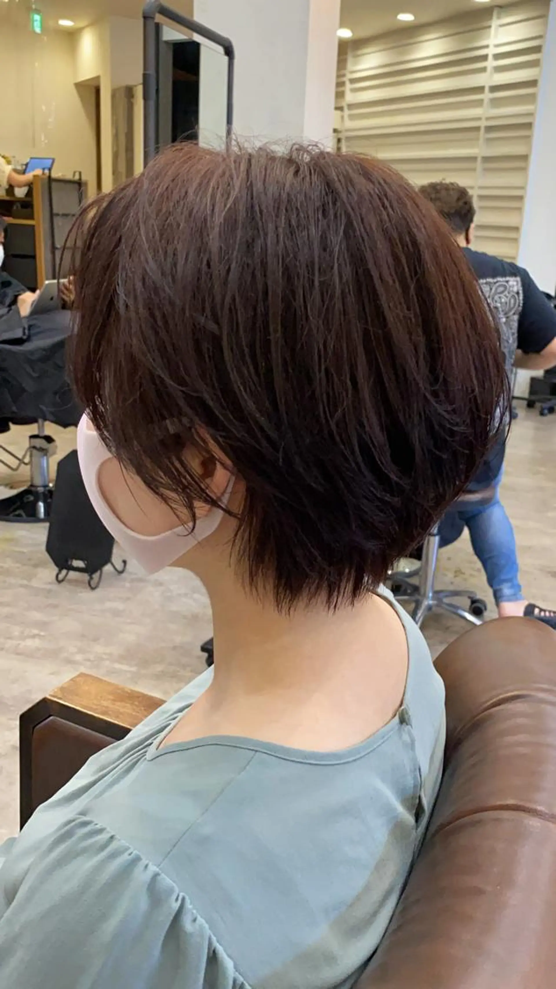 ショート カラー ブラウンカラー ピンクカラー ピンクブラウン 🟢NEGi🟣 🫧髪質改善のヘアスタイル