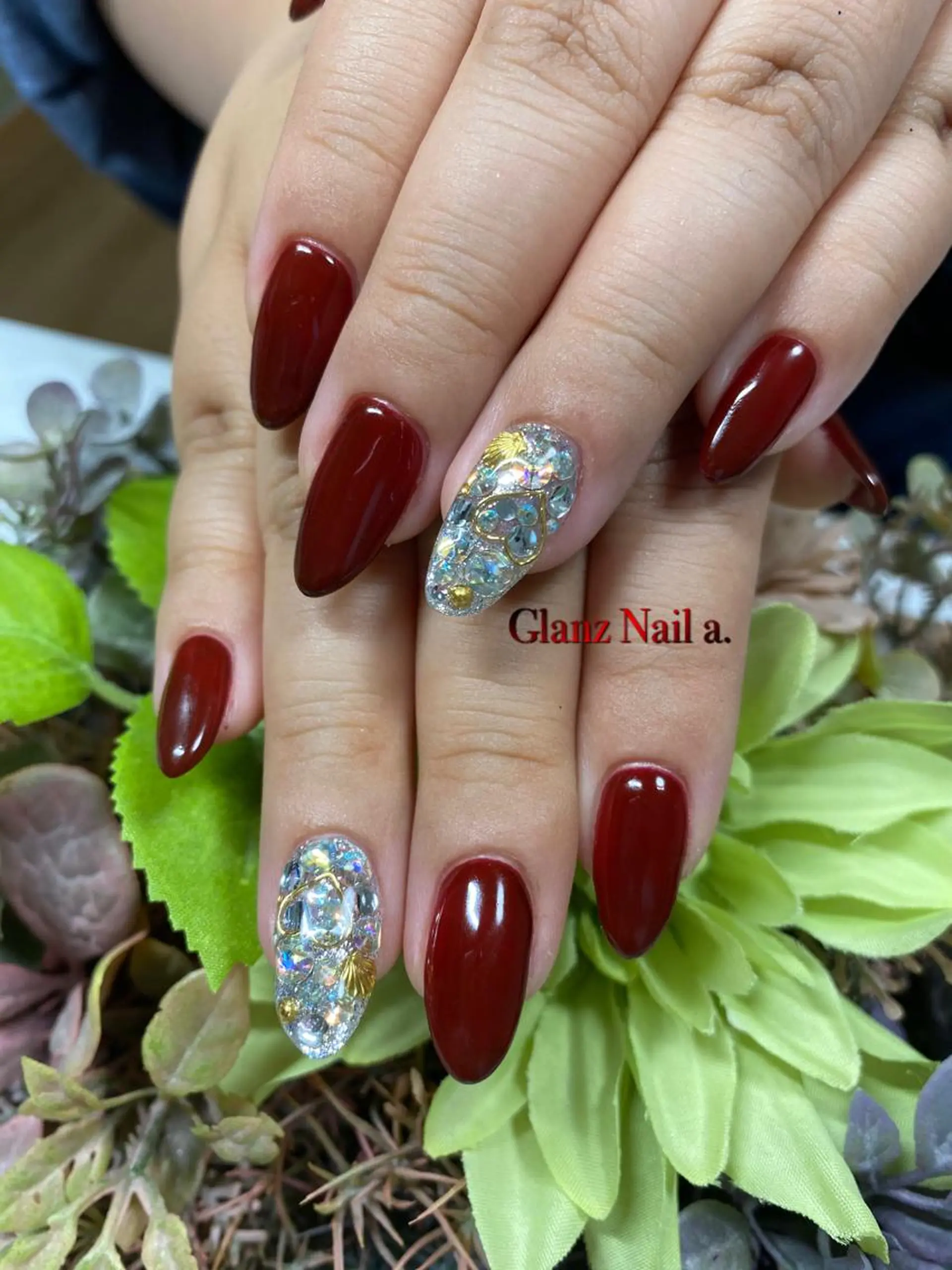 ネイル ハート Glanz  Nail aのネイルデザイン