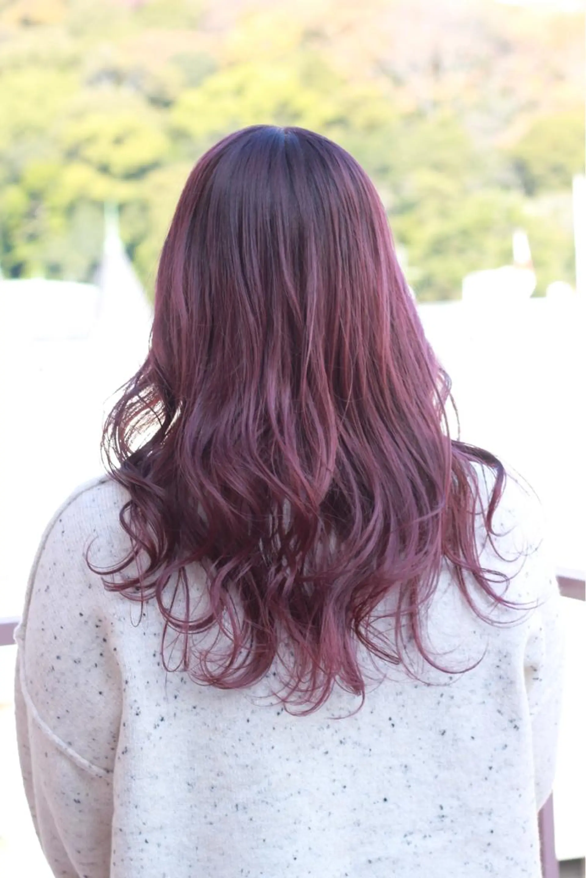 ロング カラー ピンクカラー ピンクパープル パープルカラー ヘアカラー Viage （ビアージュ）のヘアスタイル