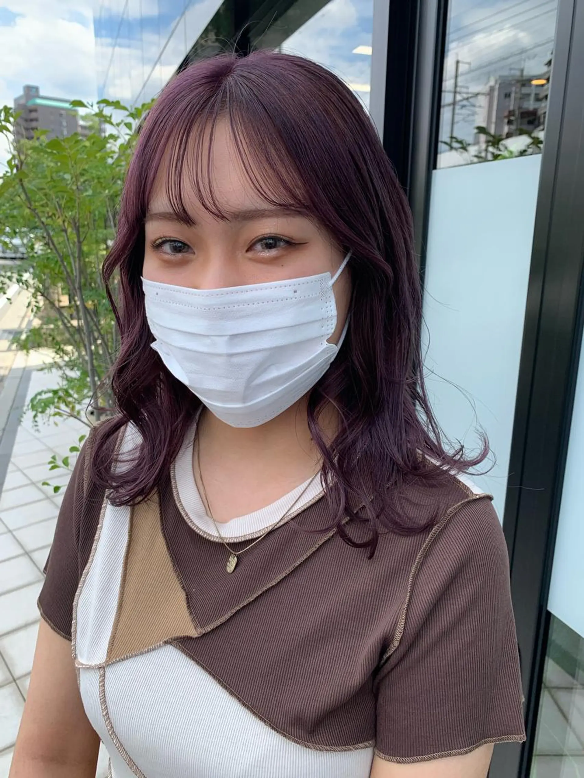 セミロング カラー ブリーチ カット ヘアカラー トリートメント Haru/THREE …by velvetのヘアスタイル