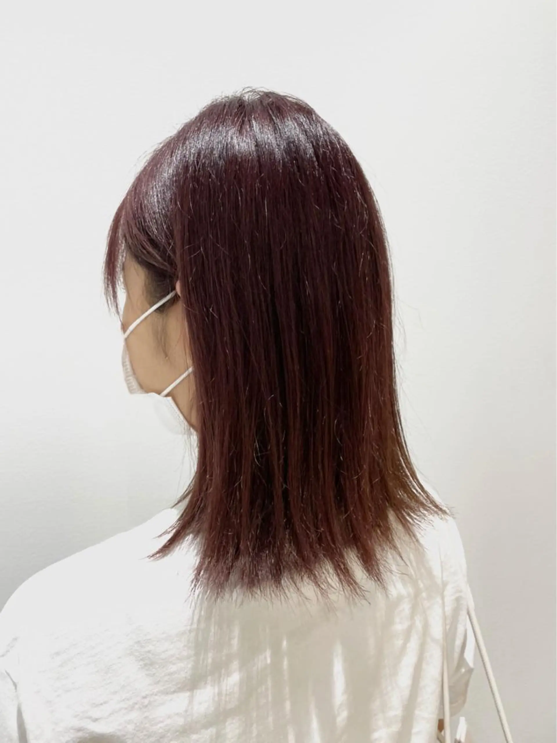 ミディアム カラー ブリーチ ピンクカラー 外ハネヘア Lowha_ageo 💐Fuzukiのヘアスタイル