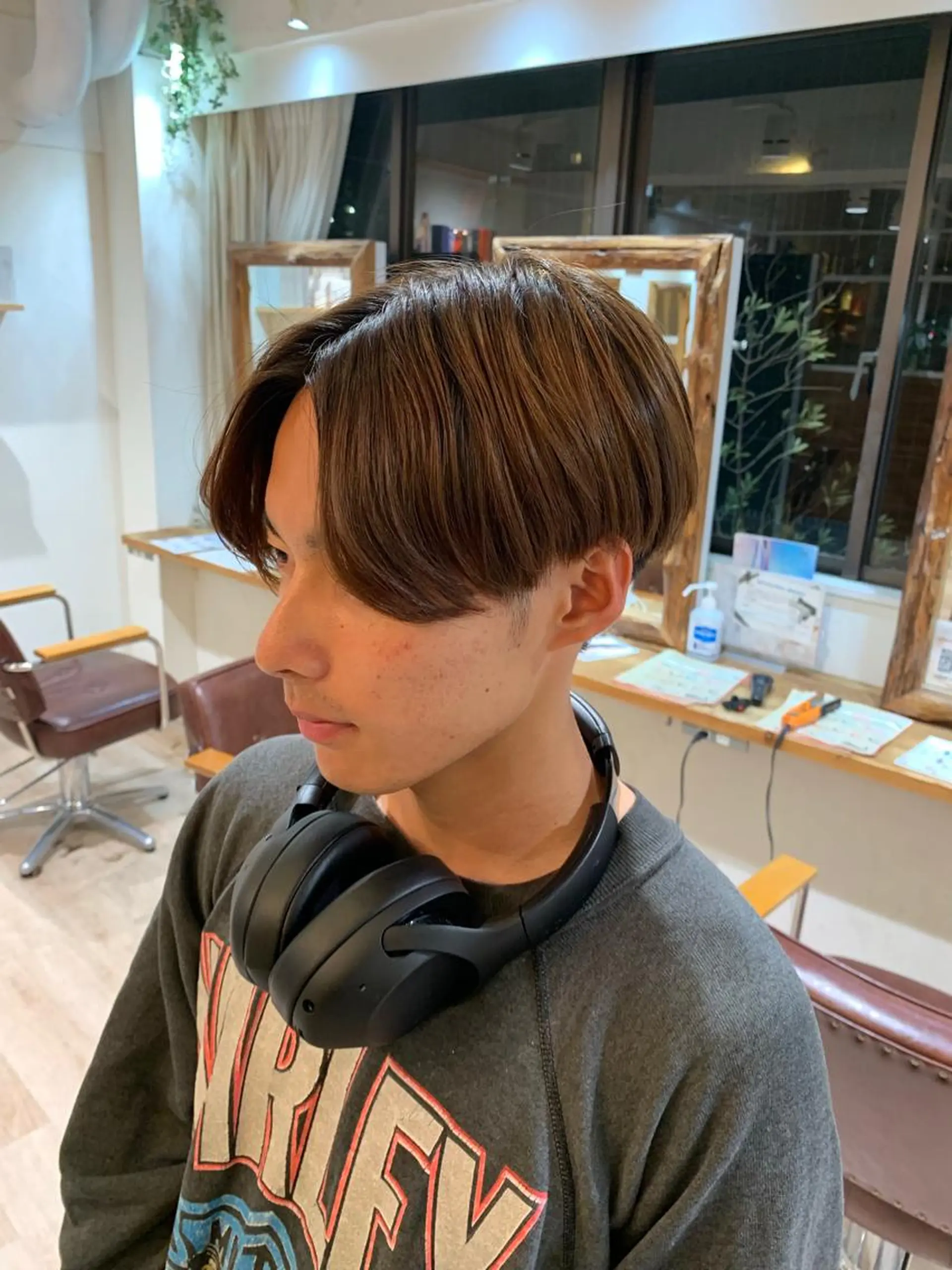 ショート メンズ メンズブリーチ メンズインナーカラー メンズ韓国風 マッシュ メンズパーマ 無料カットモデル/ 髪質改善/角田 龍汰のヘアスタイル