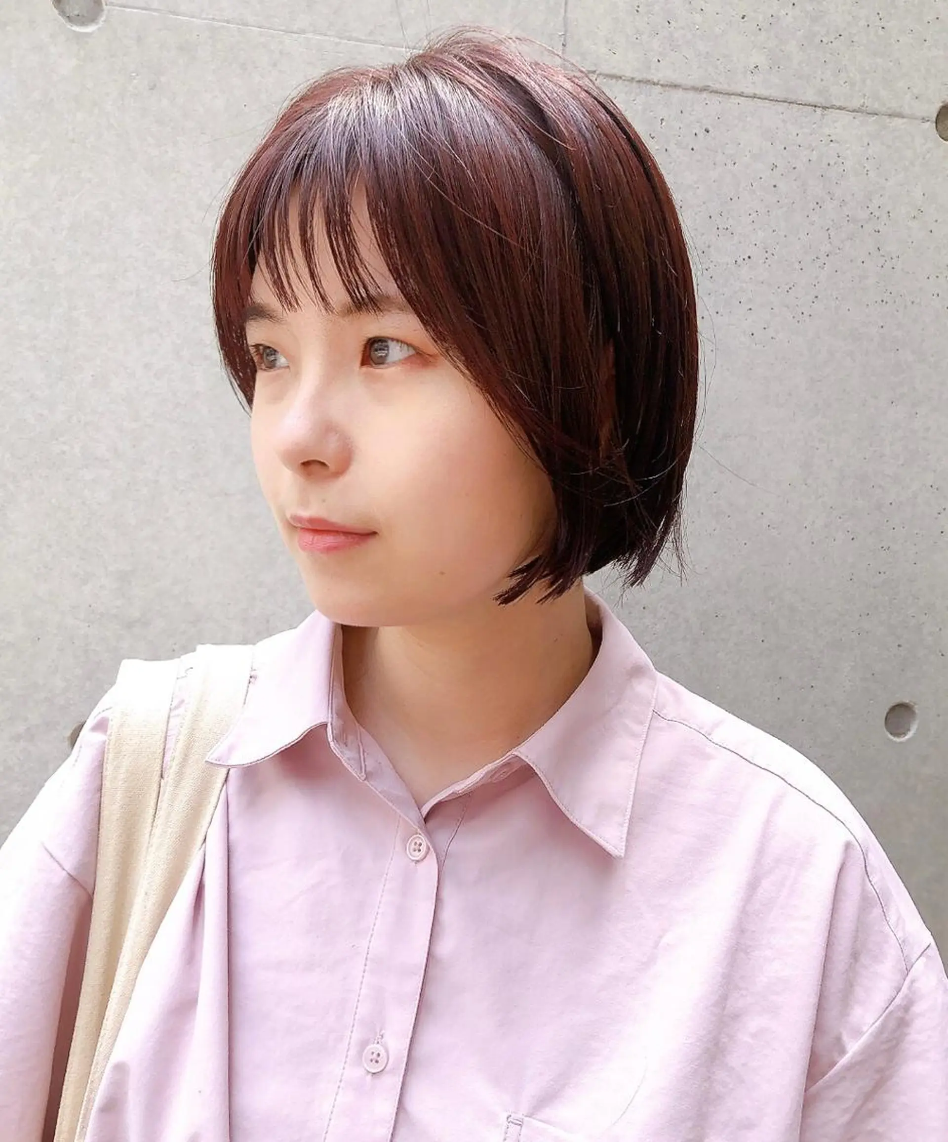 ショート カラー ピンクカラー バイオレットカラー ボブ カット ヘアカラー TACCA所属・伊藤 佳代子のヘアスタイル