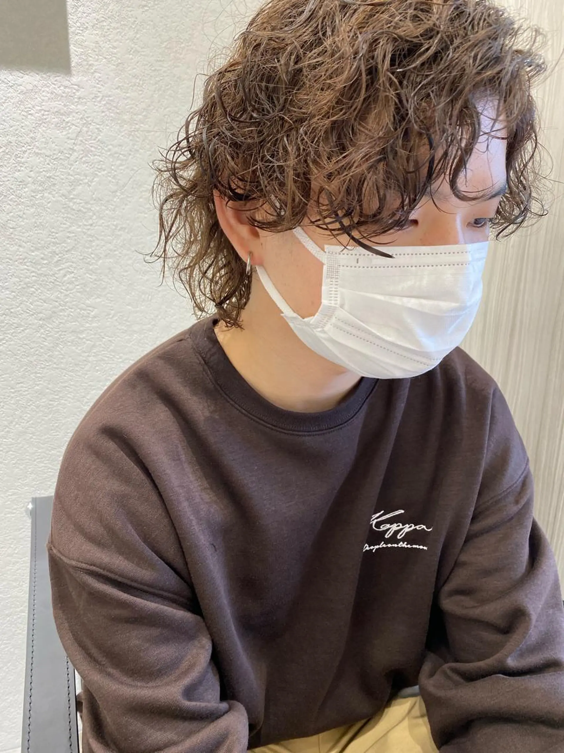 ショート パーマ メンズ ムトウセイマ/ 縮毛矯正/ブリーチのヘアスタイル