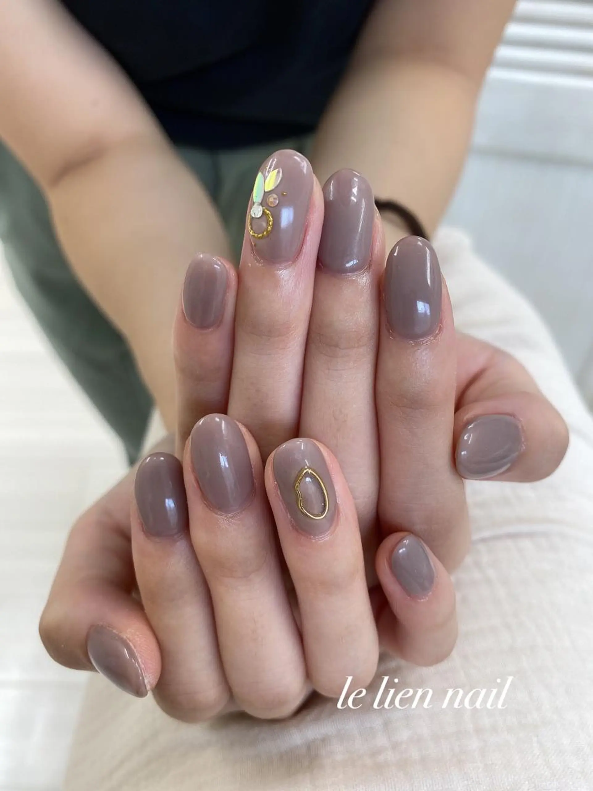 ネイル アートネイル ワンカラーネイル le lien nailのネイルデザイン
