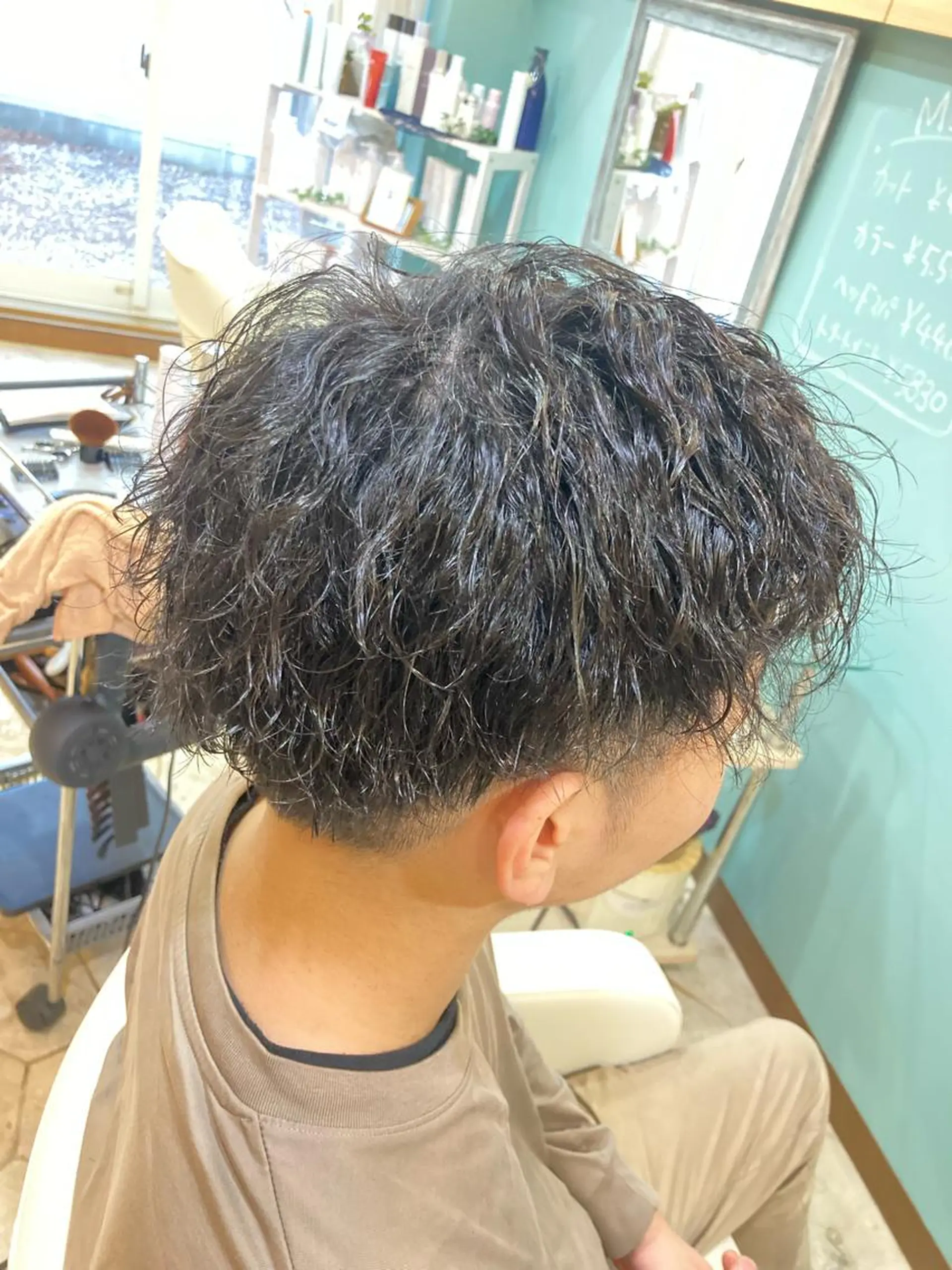 パーマ メンズ 谷川 穂のヘアスタイル