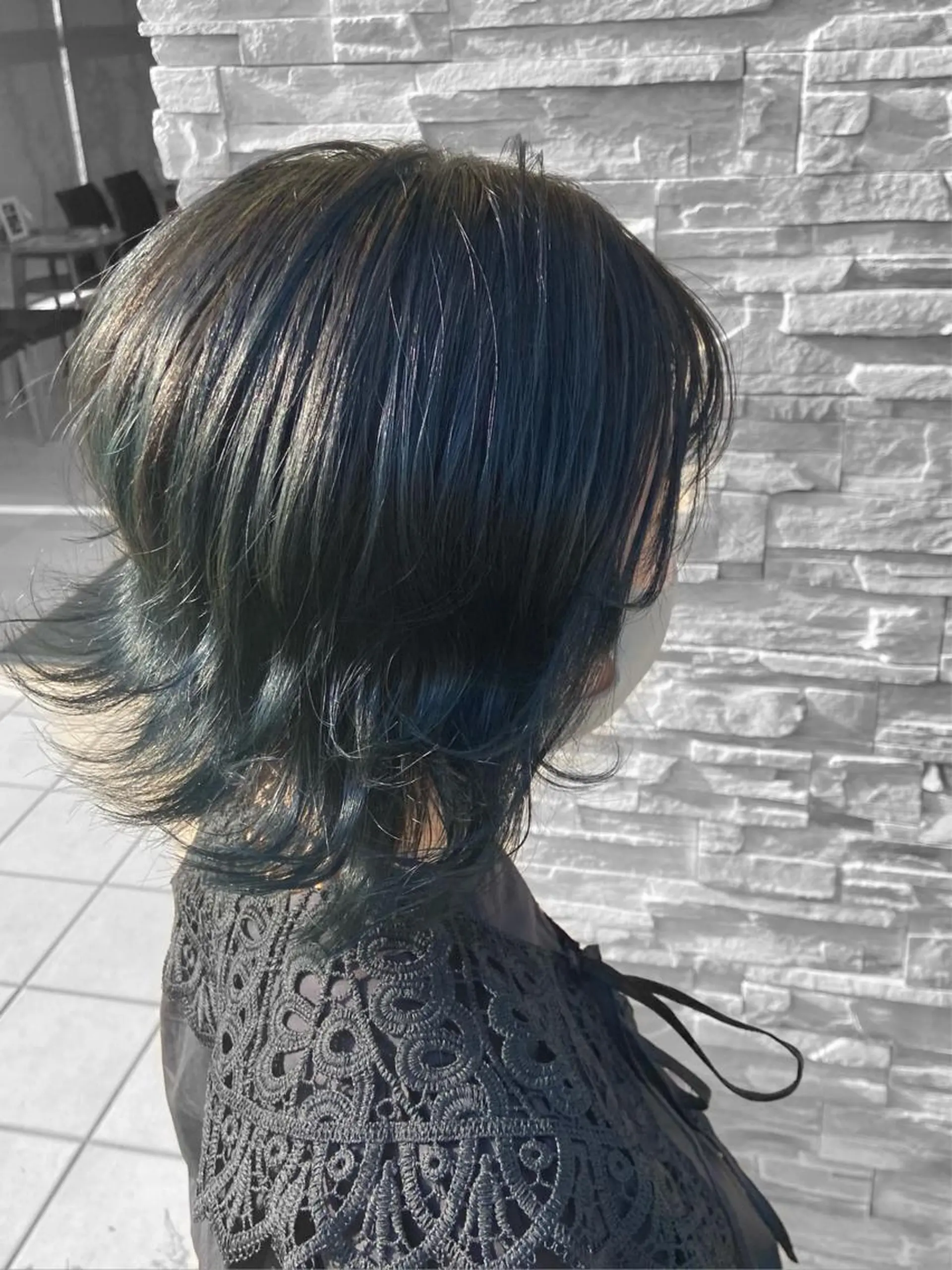 セミロング カラー ヘアアレンジ 杉木 勝太のヘアスタイル