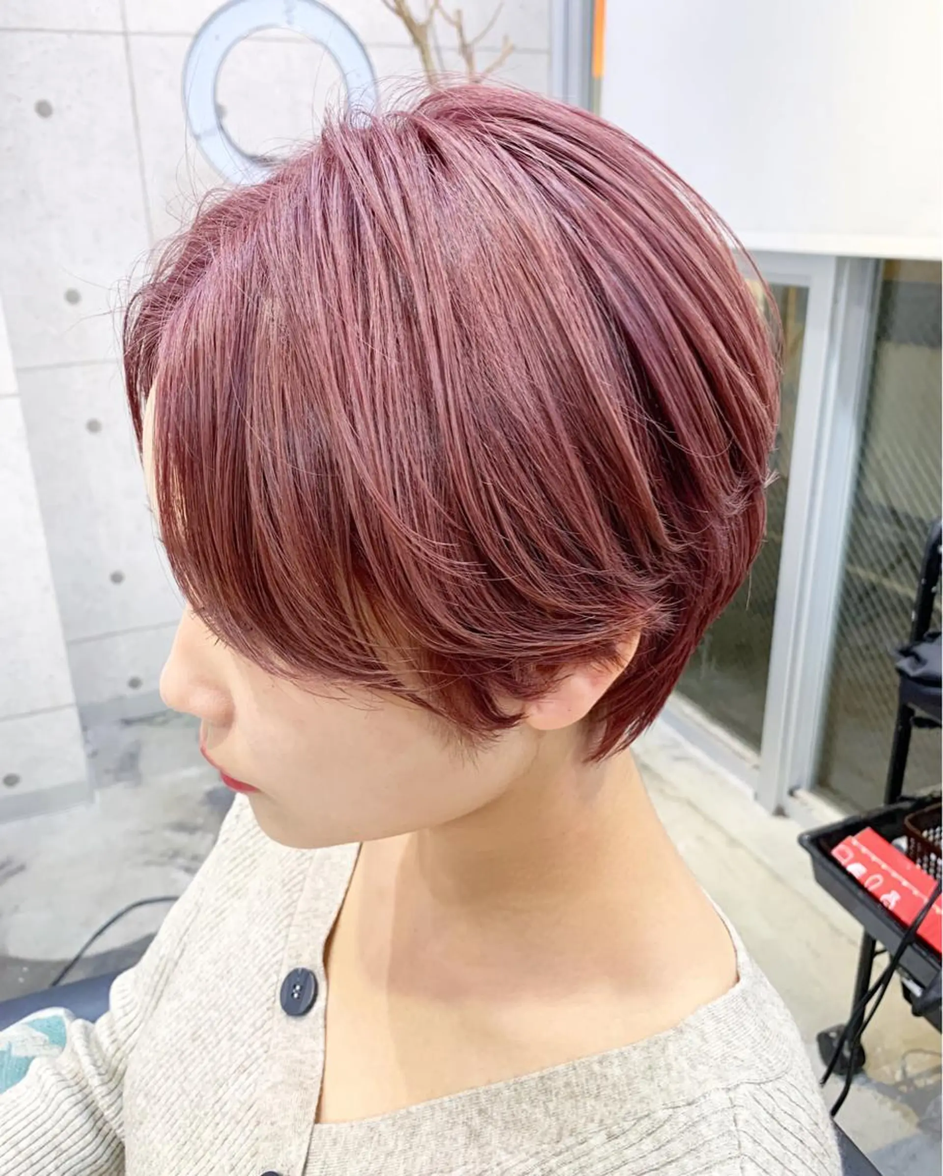 ショート カラー カット トリートメント レイヤー/髪質改善 /山永圭介のヘアスタイル