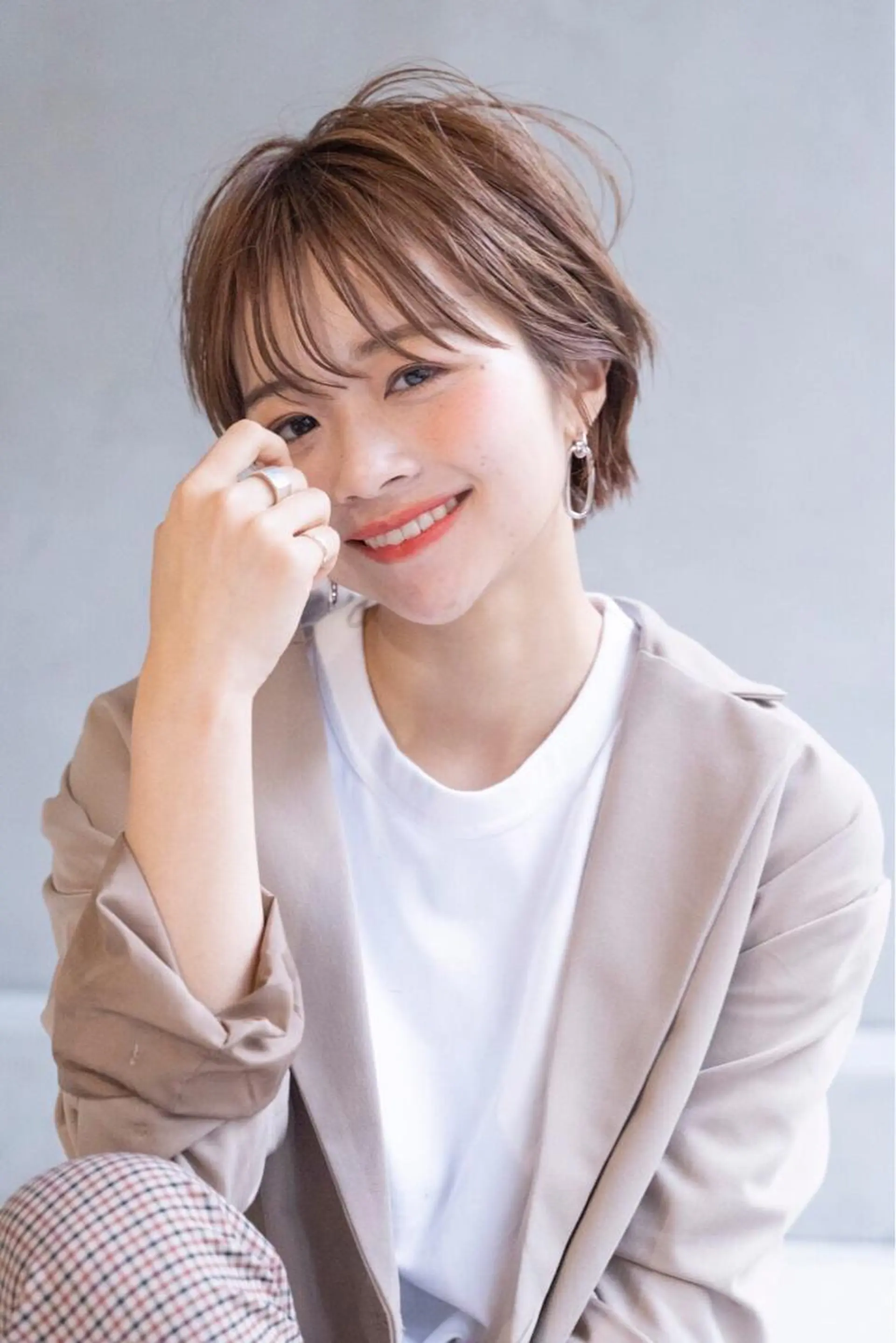 ショート カラー 艶髪/レイヤーカット /髪質改善/清水のヘアスタイル