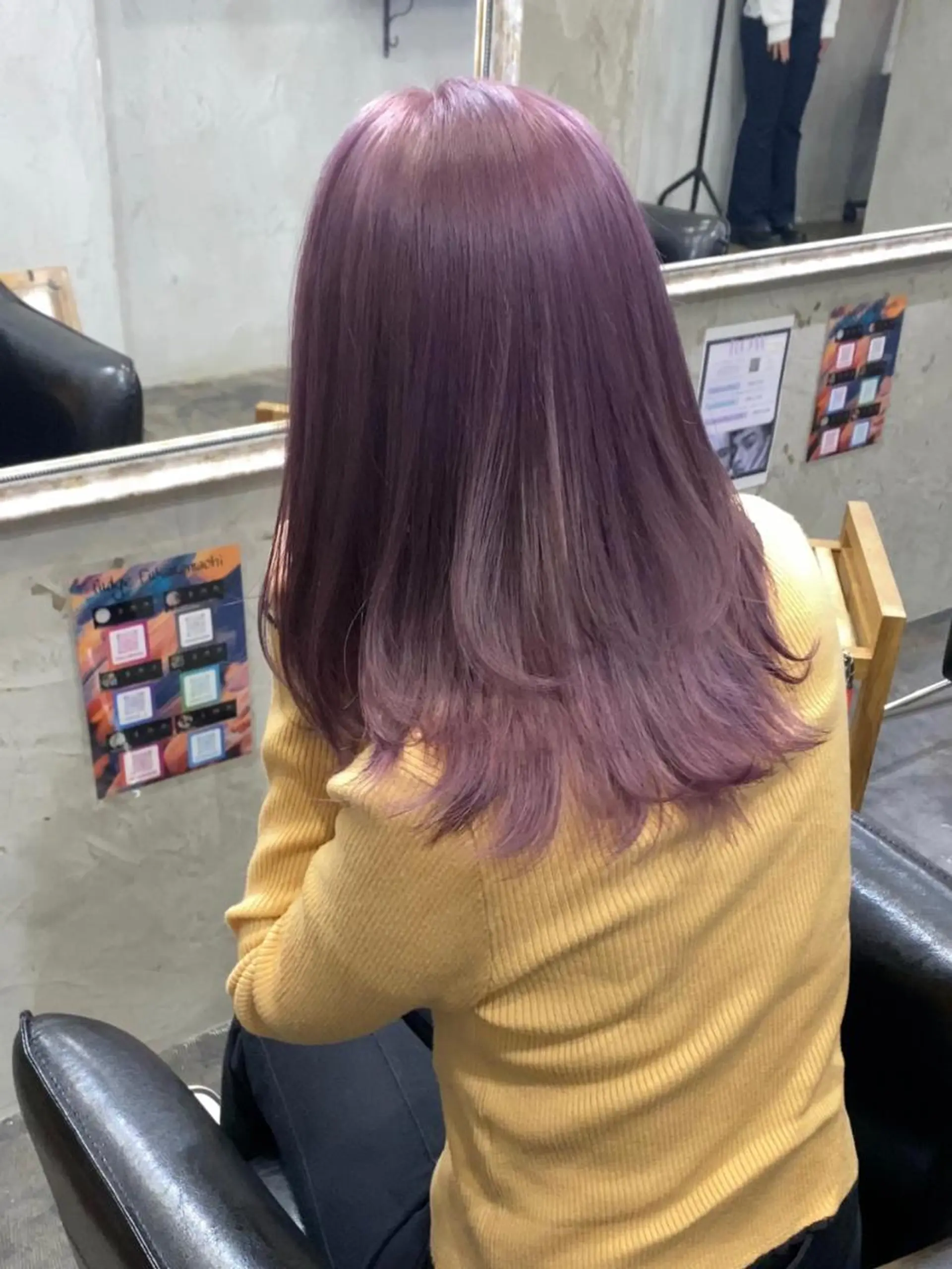 セミロング カラー Maison Halu YUKIのヘアスタイル