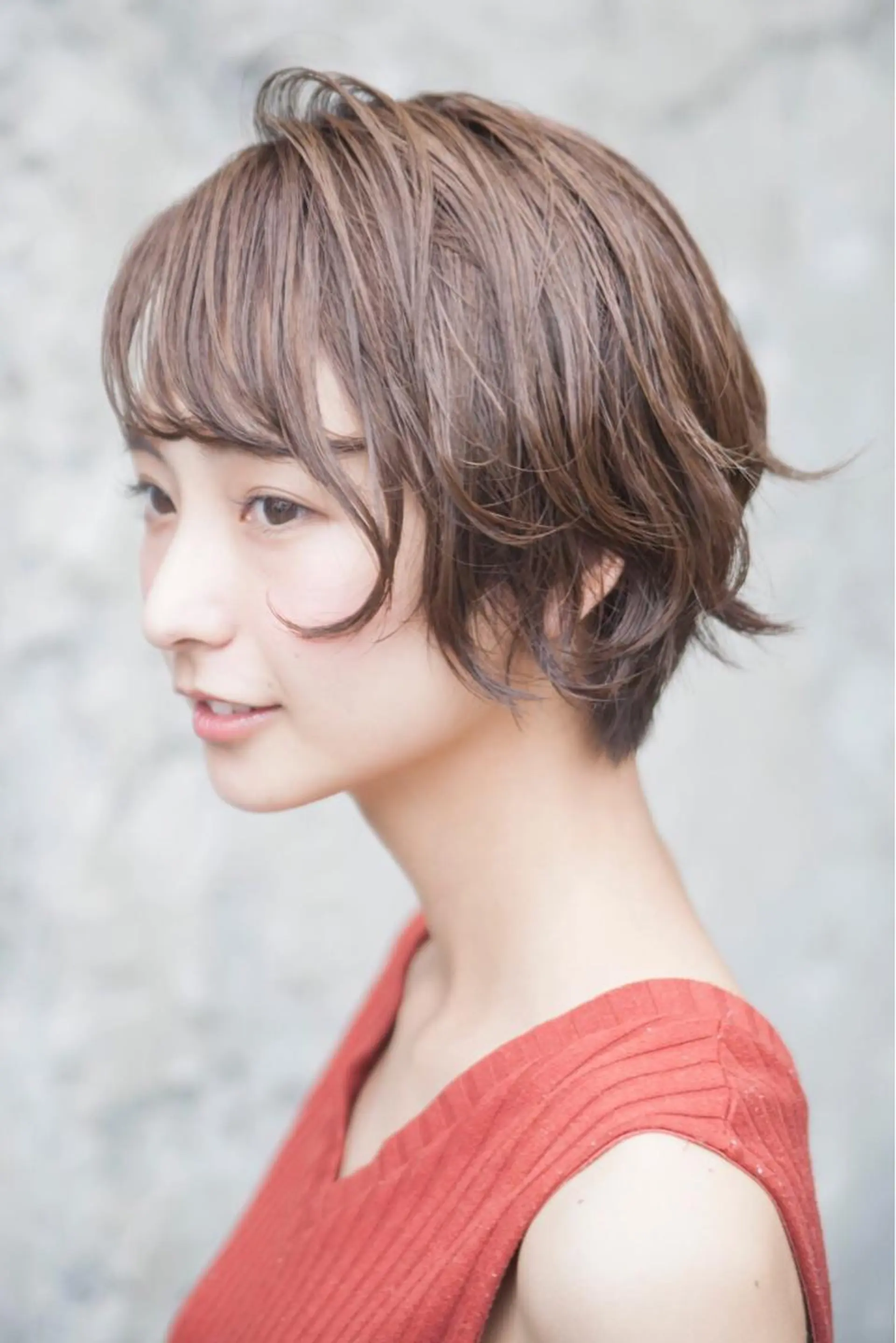 ショート カラー アッシュ ヘアカラー トリートメント ☕️ベージュカラー 内藤光哉☕️のヘアスタイル