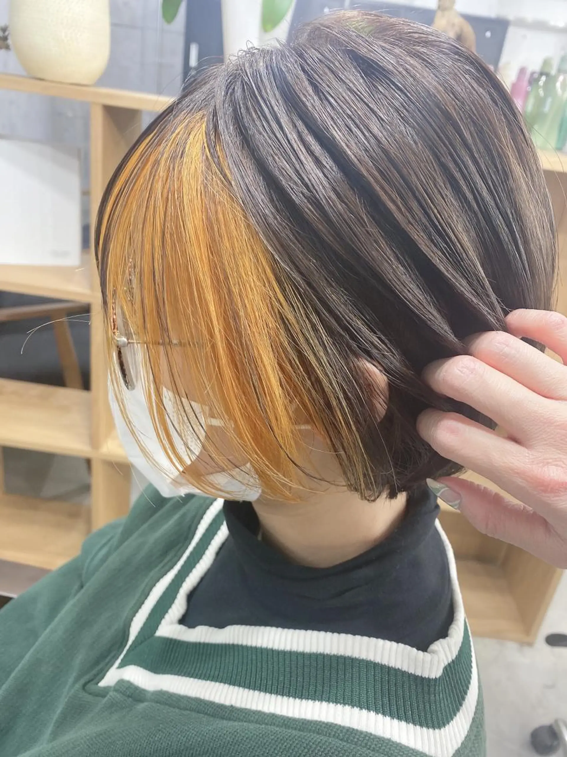 ミディアム カット ヘアカラー トリートメント MICO hairのヘアスタイル