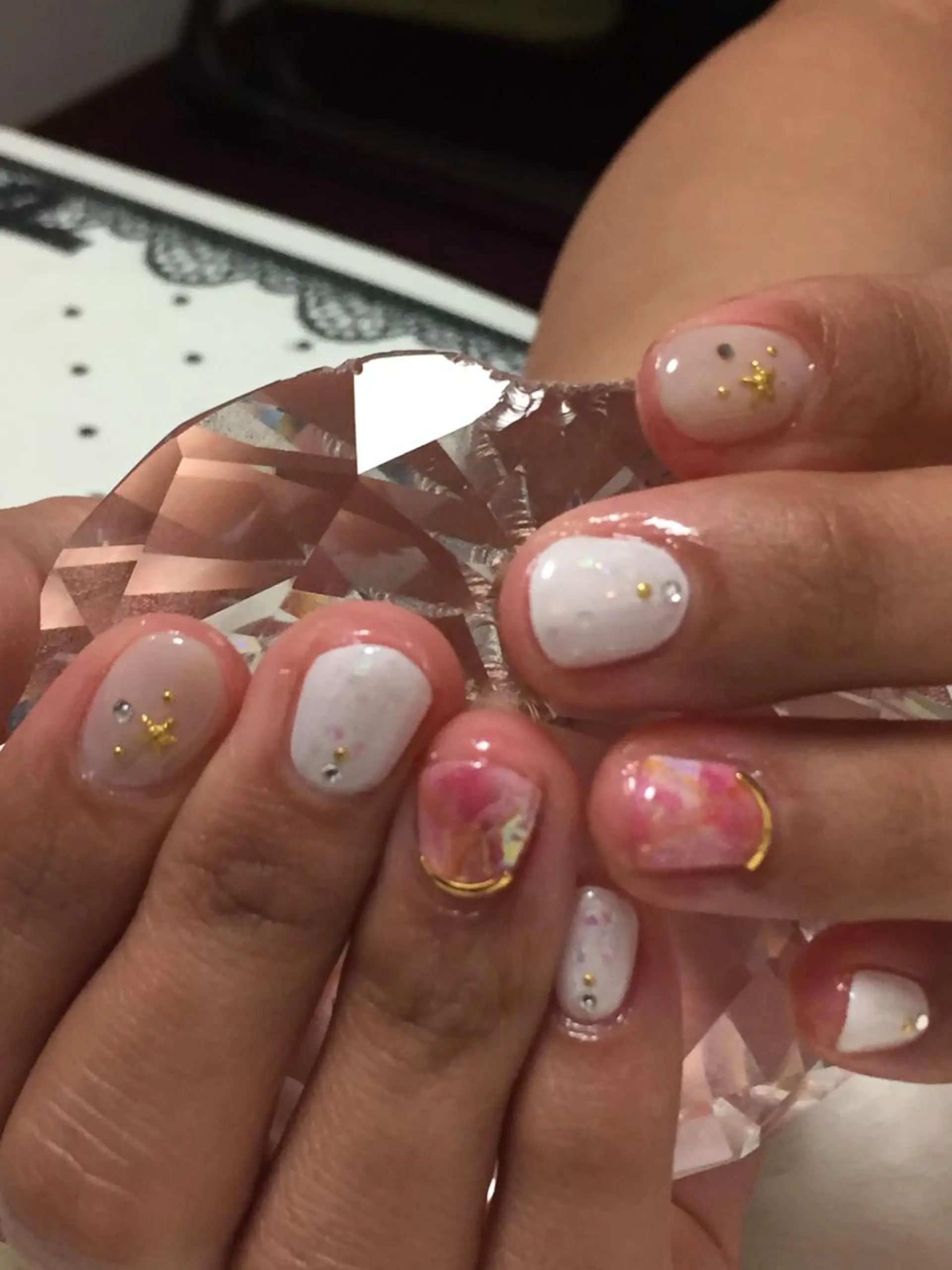 ネイル ニュアンスネイル ピンク ネイルサロン ティンタ所属・馬場 典子のネイルデザイン