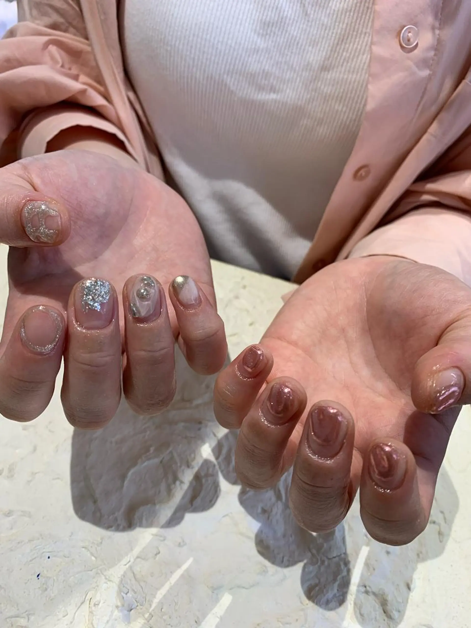 ネイル クリアネイル マキノ ユイのネイルデザイン