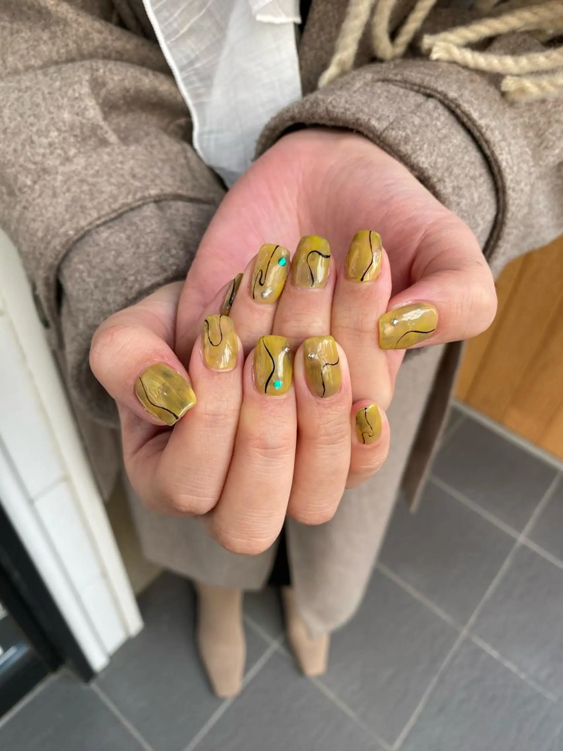 ネイル ニュアンスネイル 春ネイル ハンドネイル 草加ニュアンスネイル 🌚hersのネイルデザイン