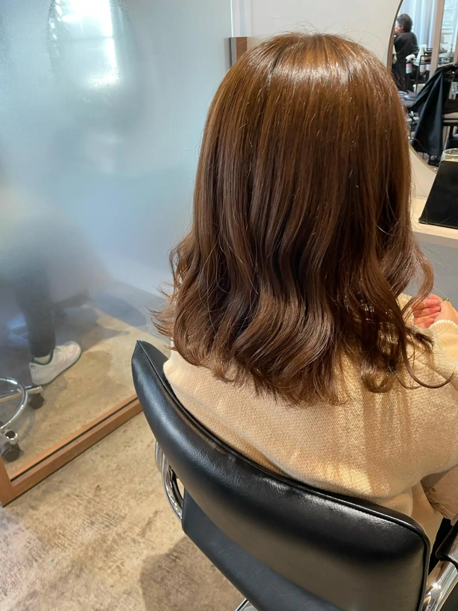ミディアム カラー ベージュカラー ブリーチ ラベンダーカラー ラベンダーベージュ ブリーチなしカラー カット ヘアカラー トリートメント 中目黒🌼 🌼ハナのヘアスタイル