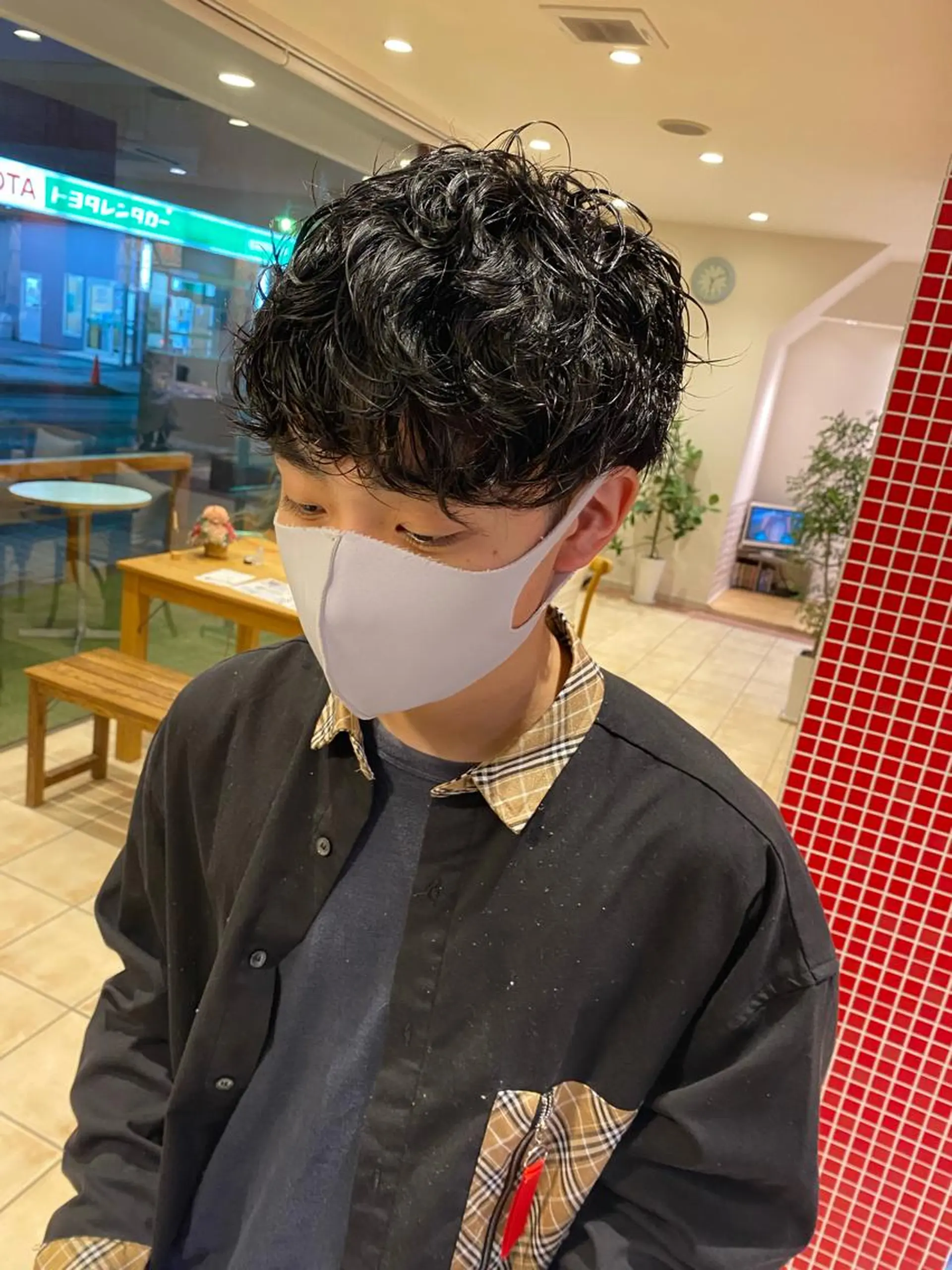 パーマ メンズ メンズパーマ カット パーマ トリートメント さこだ しょうた 【副店長】のヘアスタイル