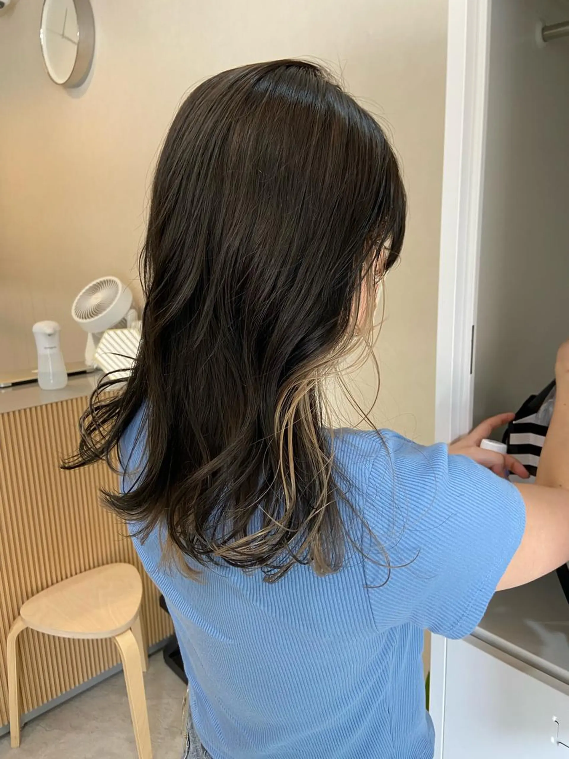 セミロング ヘアカラー ボブ/透明感カラー 🧸YUI❤️のヘアスタイル