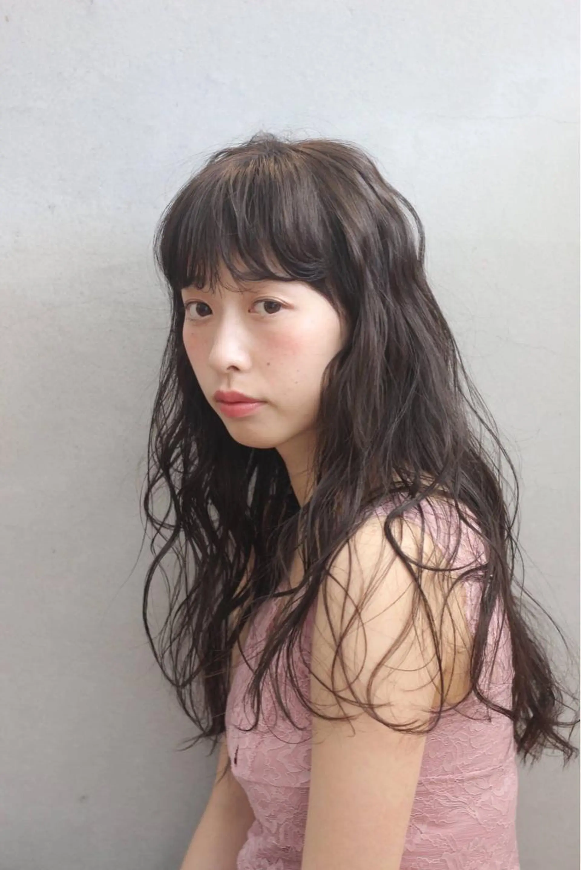 ロング カラー オリーブ透明感カラー 表参道/MIKUのヘアスタイル