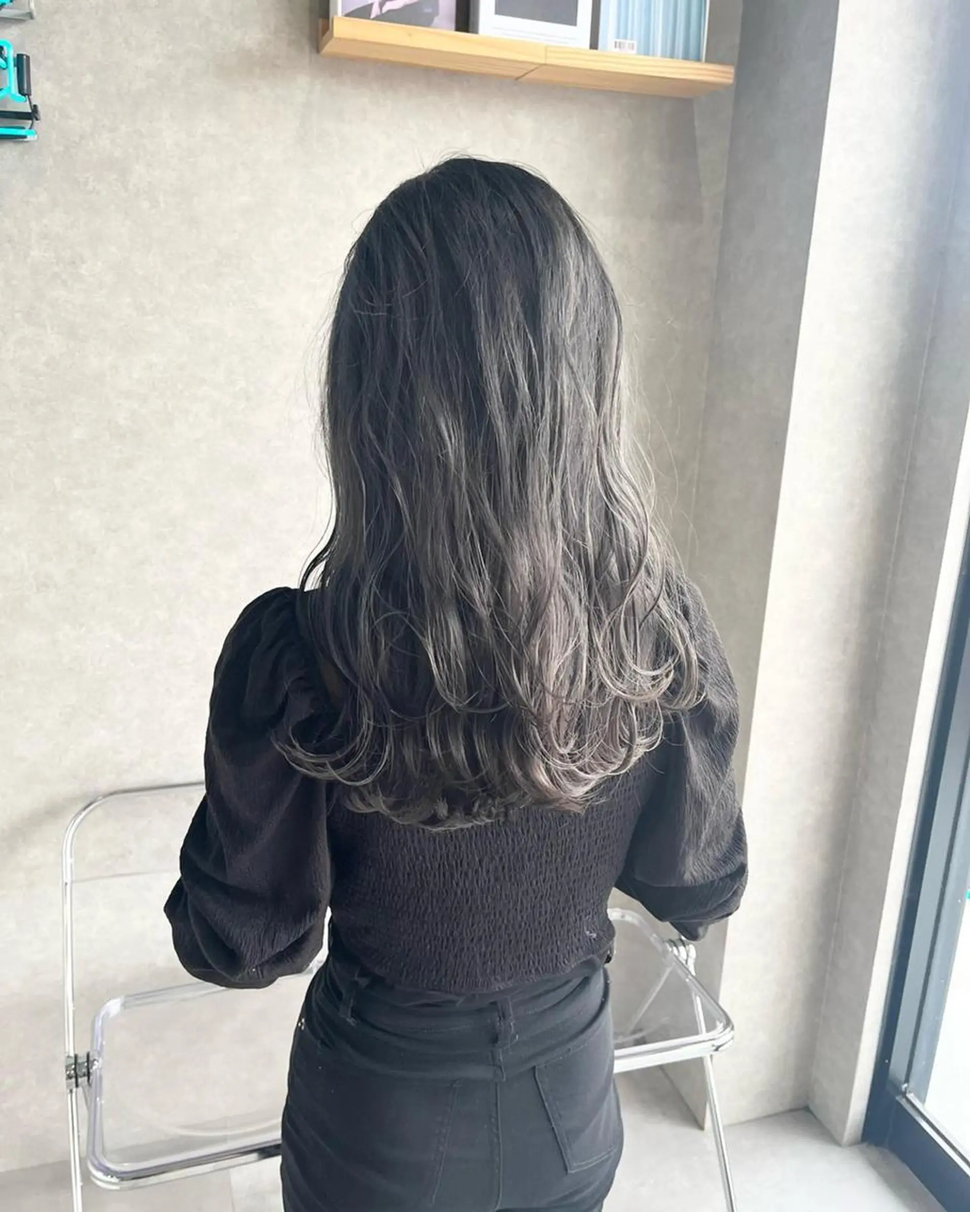 セミロング カラー メンズ 長谷川 湧のヘアスタイル