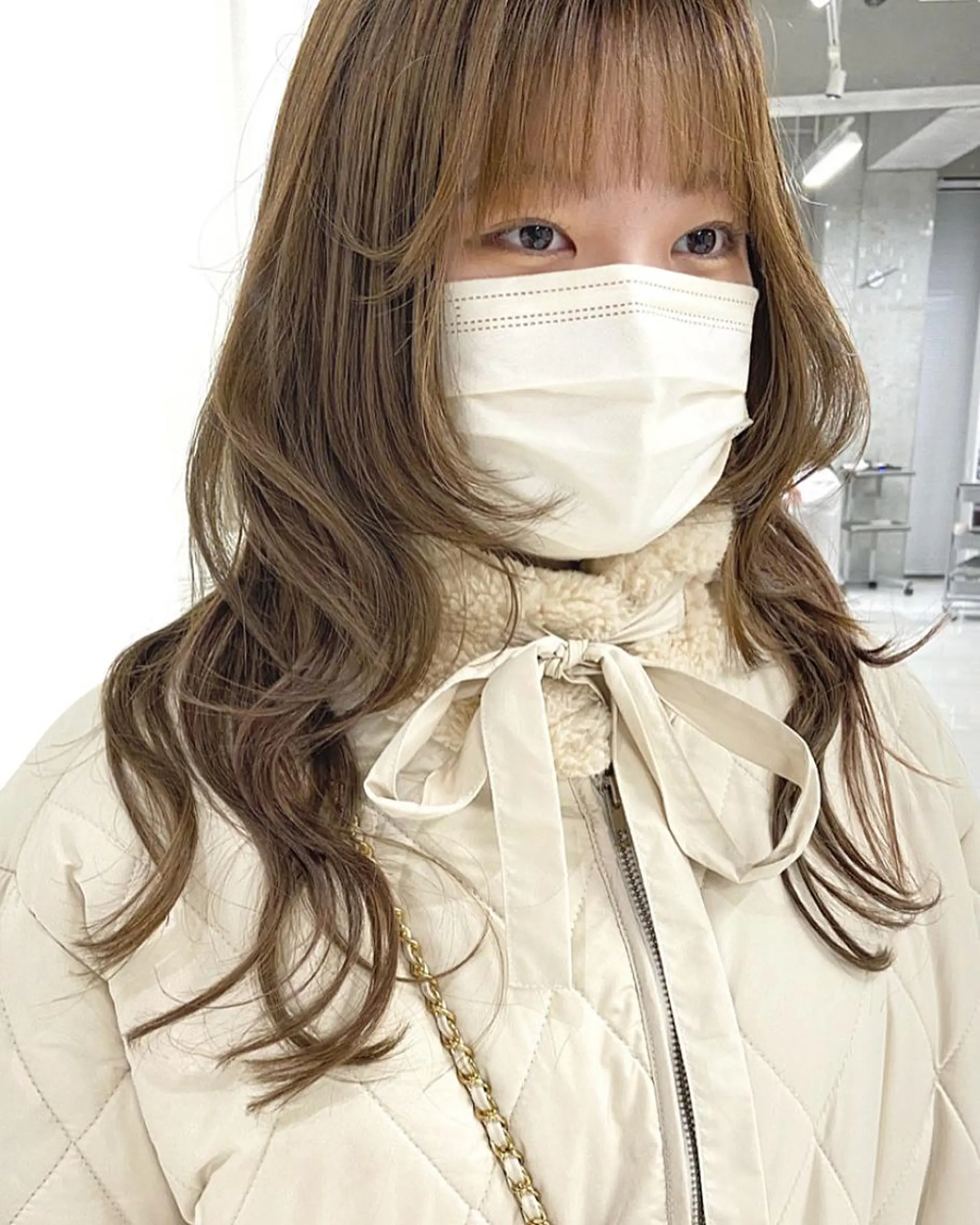 ロング カラー エクステ ウルフカット Amelie yunのヘアスタイル