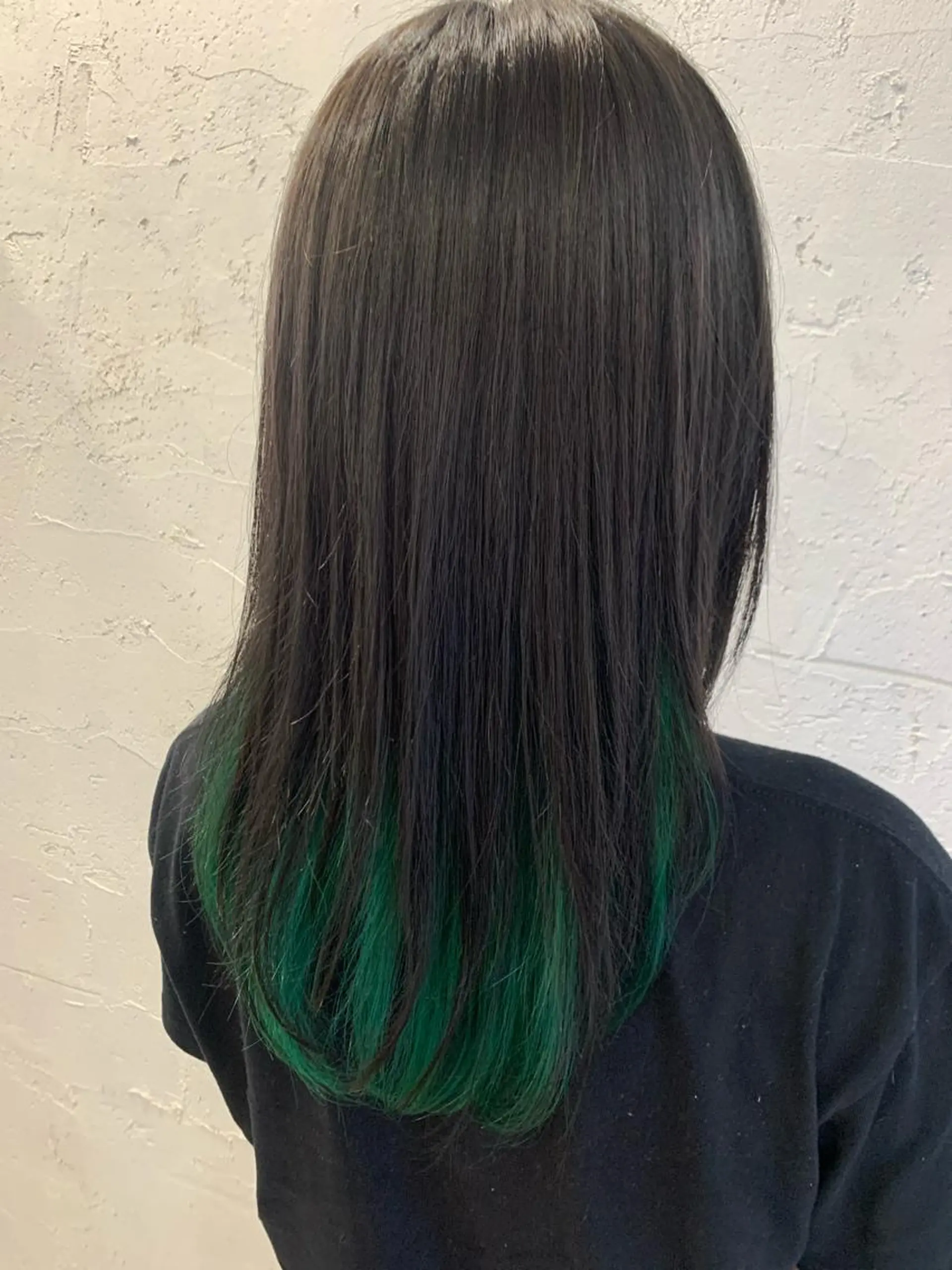 セミロング カラー 黒髪 fifth おのでら ようのヘアスタイル