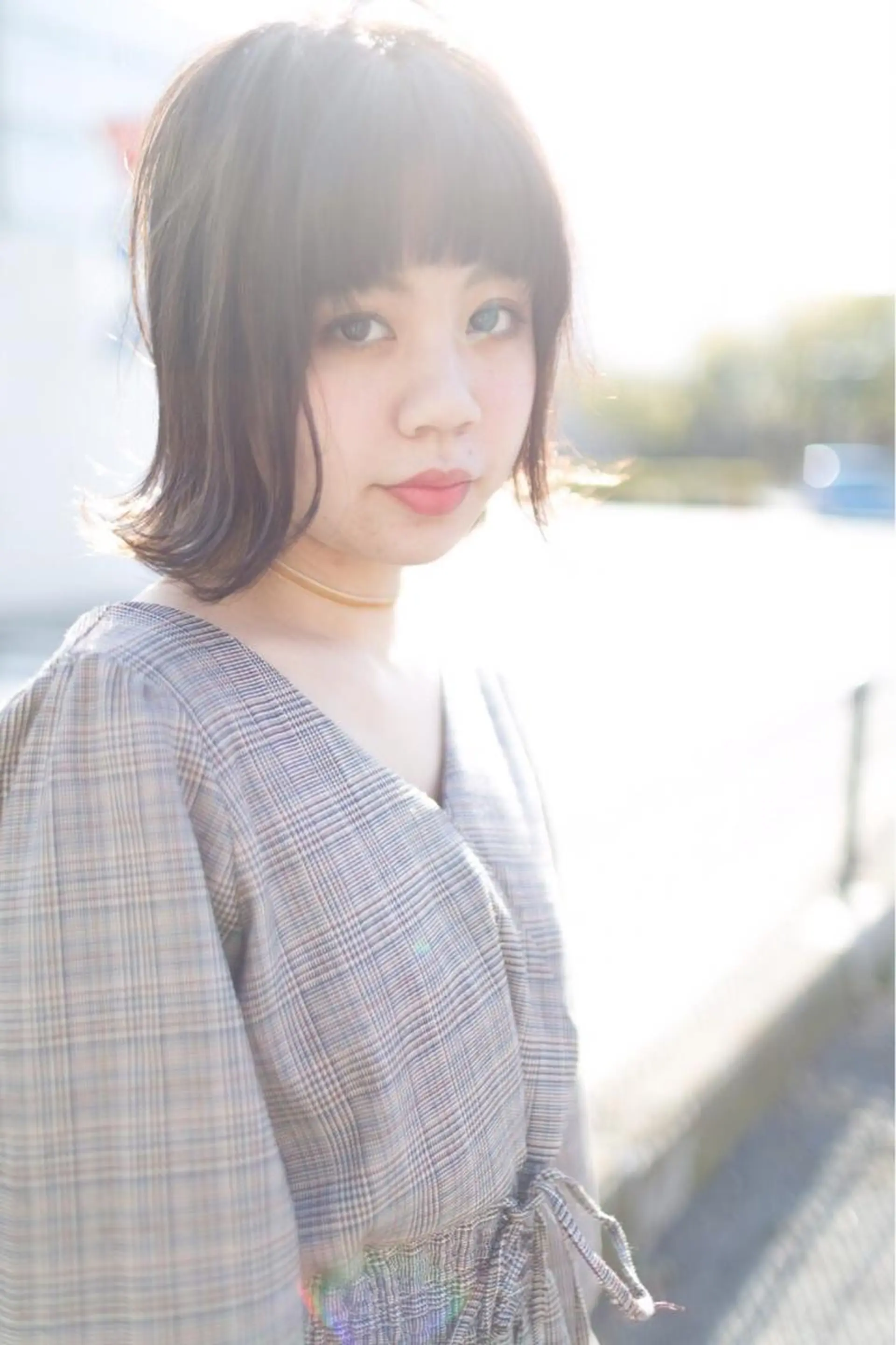 ミディアム カラー パーマ 安達 俊亮のヘアスタイル