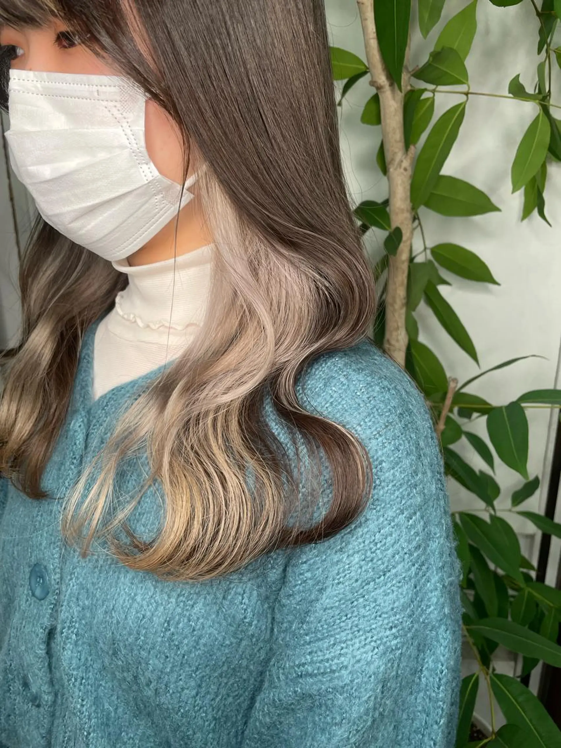 ロング カラー インナーカラー ヘアカラー トリートメント 🫧ハイトーン/ ブリーチ🫧白石航汰のヘアスタイル