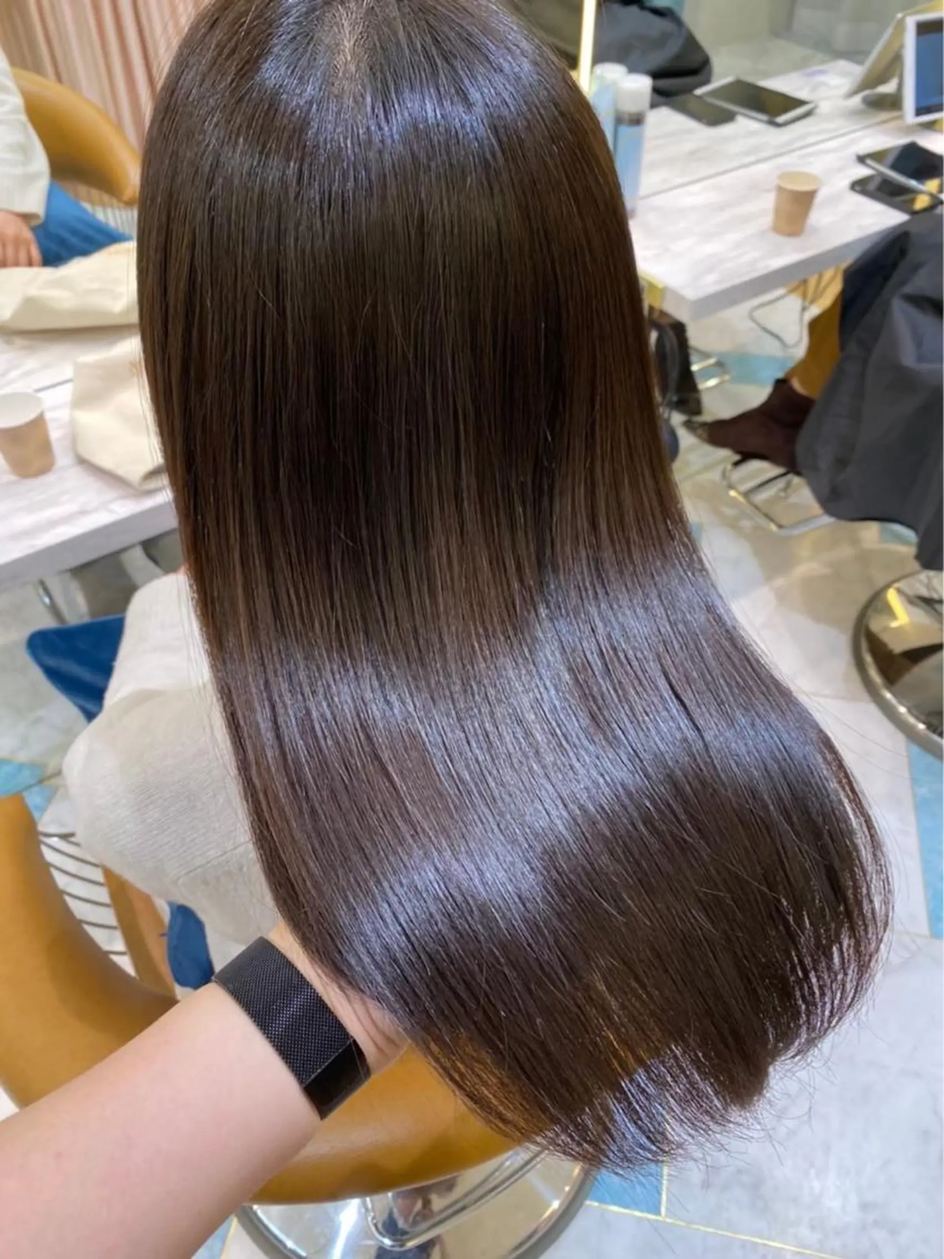 ロング カラー カット 縮毛矯正 トリートメント レイヤー/韓国ヘア 縮毛矯正🫧鈴木颯のヘアスタイル