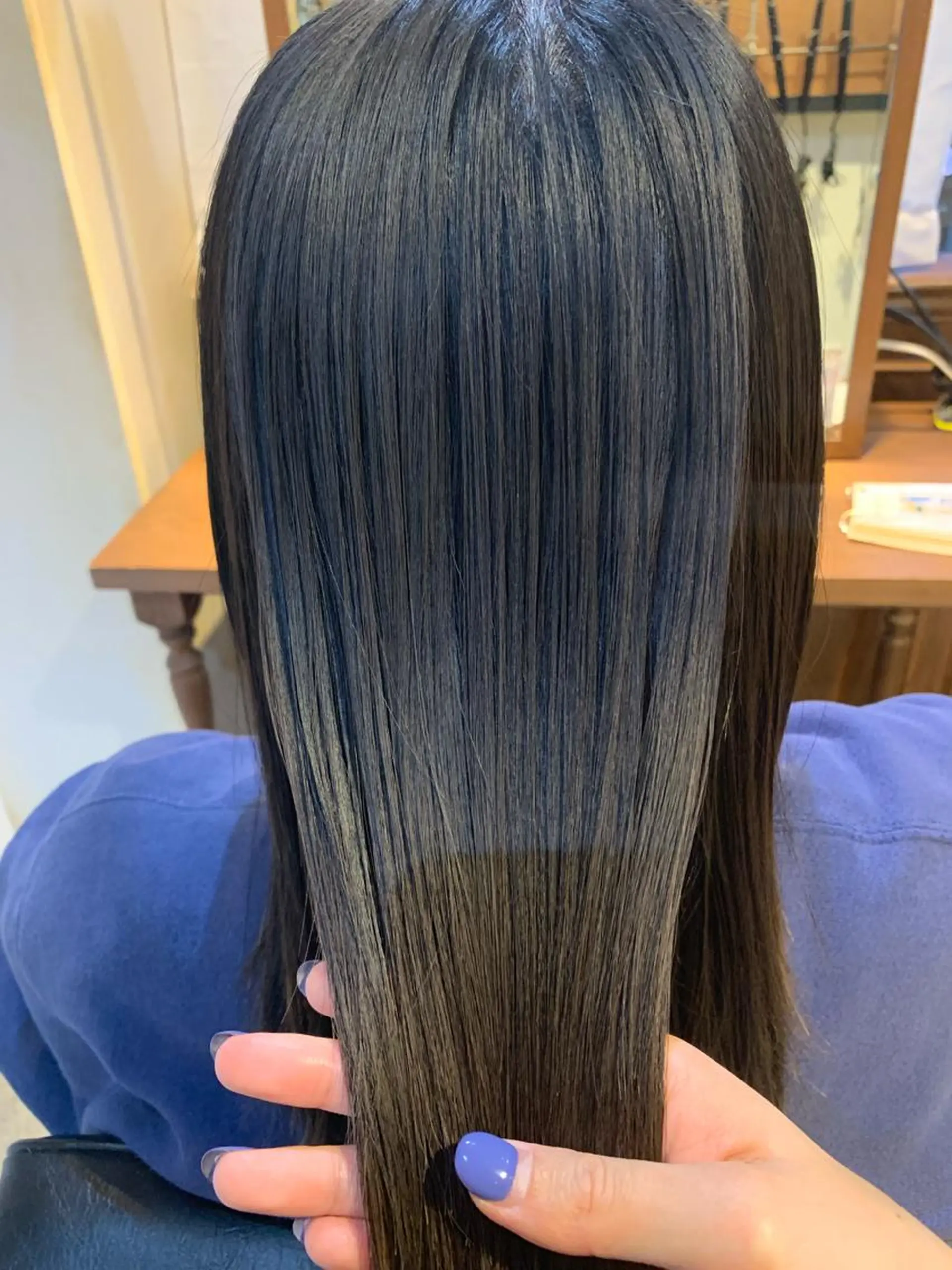 ロング ボブ ハイライト 髪質改善 トリートメント オクミヅキ /髪質改善/梅田🫧のヘアスタイル