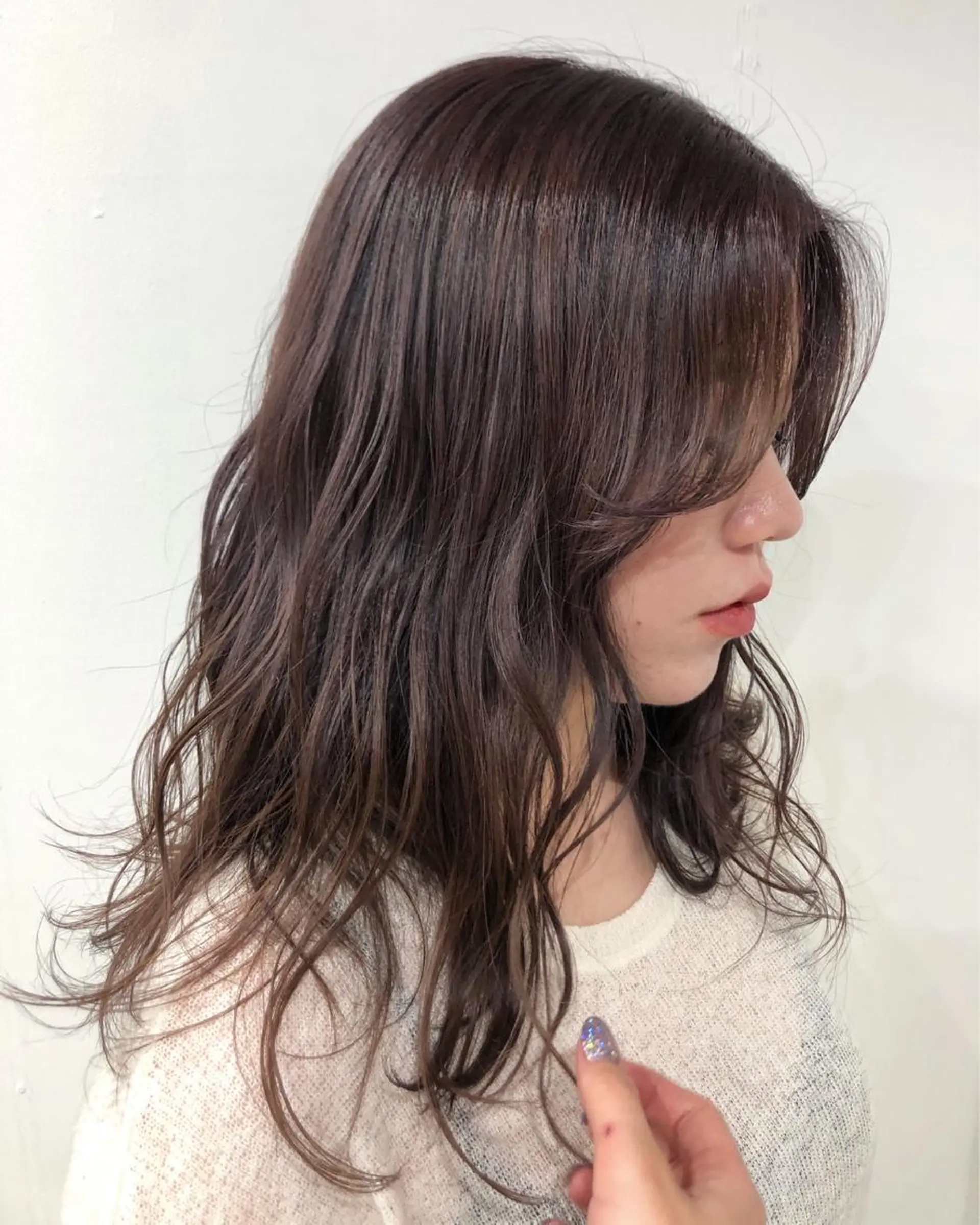 セミロング カラーモデル募集 吉原佳穂💗のヘアスタイル