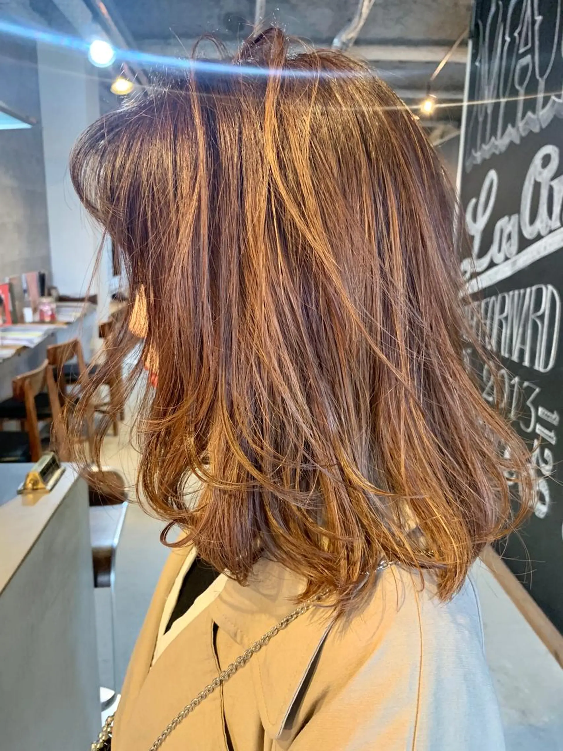 ミディアム カラー パーマ カット ヘアカラー トリートメント メンズヘア/レイヤー /ボブ山内春輝のヘアスタイル