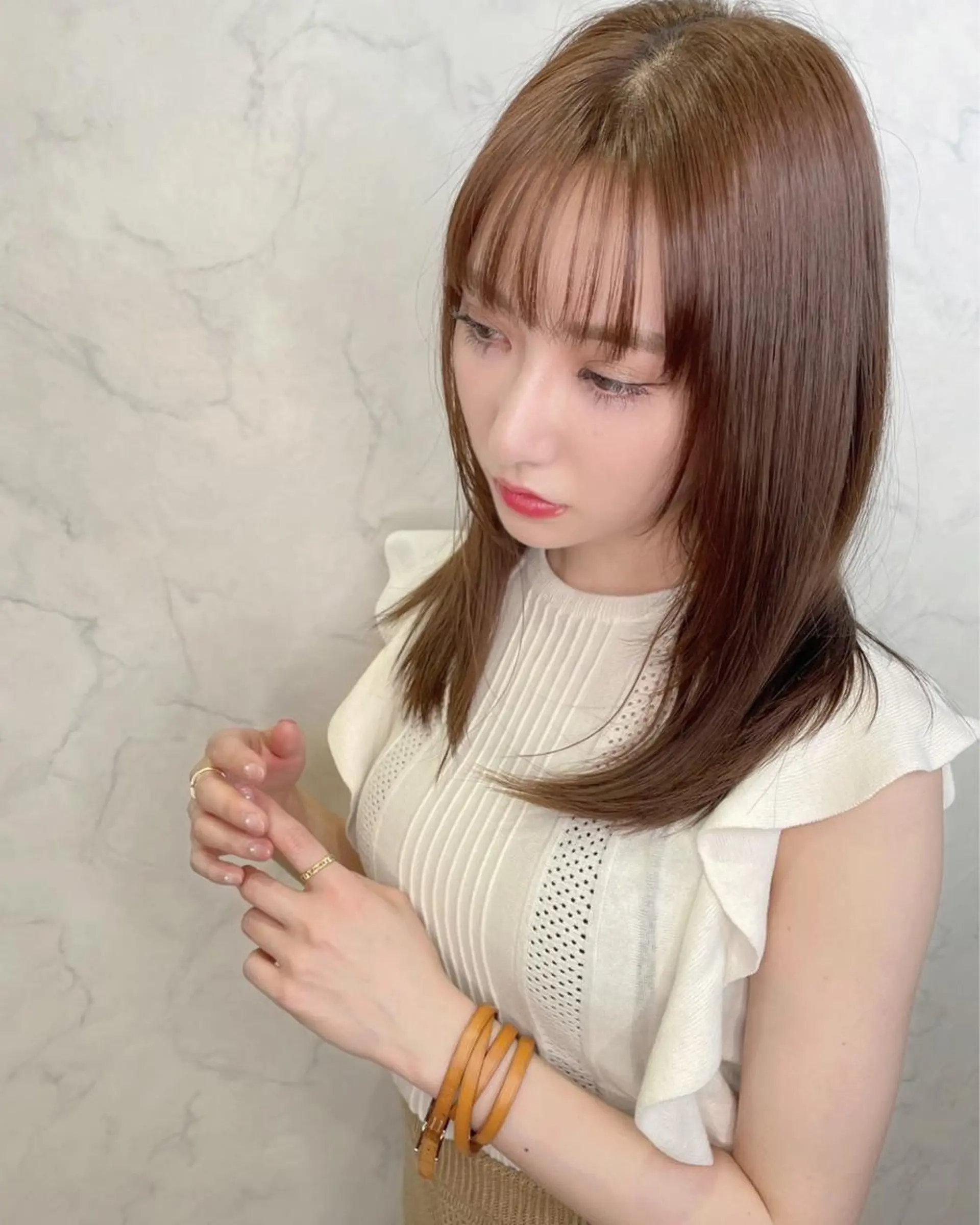 セミロング トリートメント チダアキフミ Ash大森のヘアスタイル