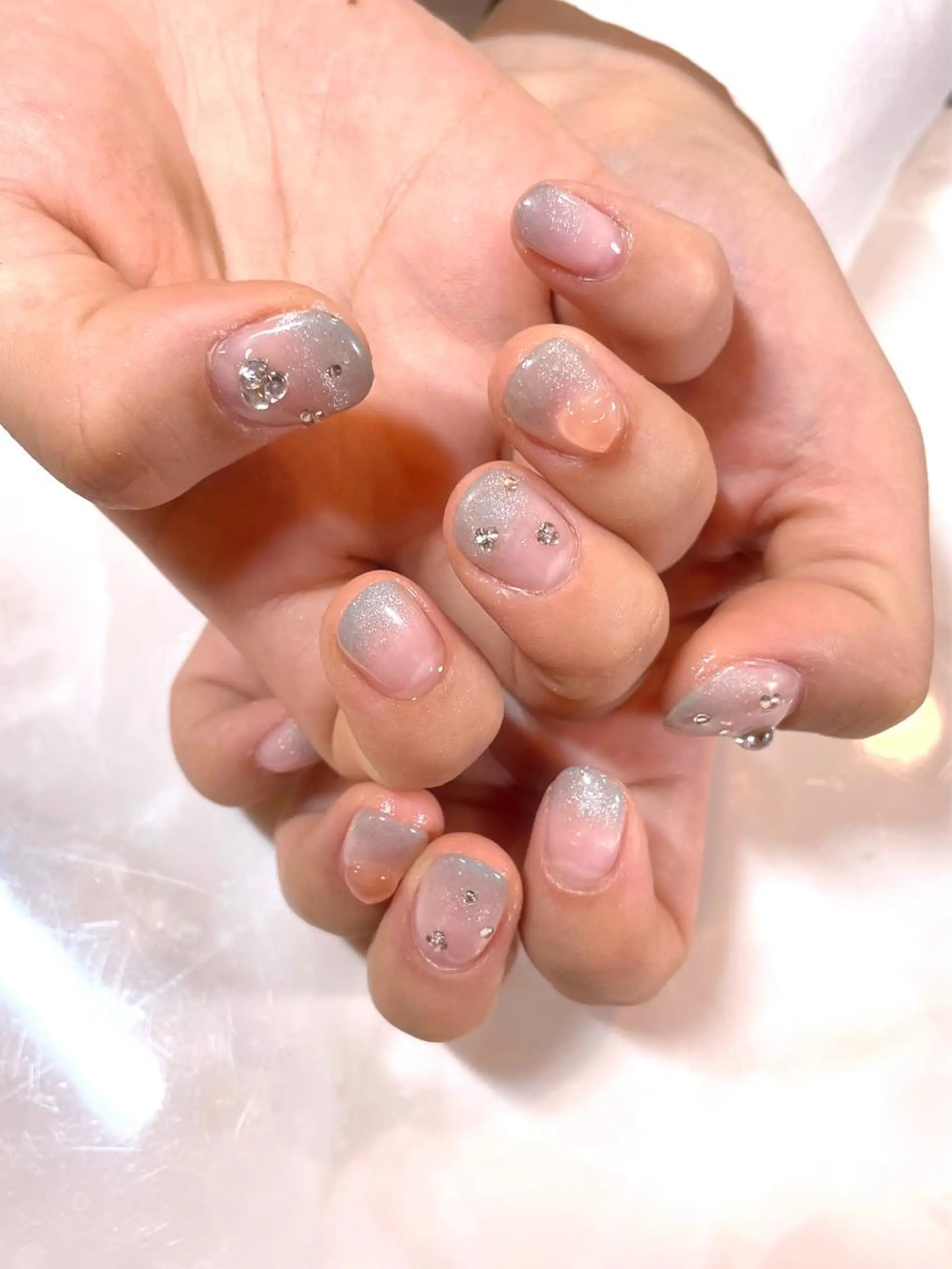 ネイル アートネイル キラキラネイル 韓国ネイル マグネットネイル ストーンネイル PRIMO<マツパ> 原宿/明治神宮前のマツエク・マツパデザイン