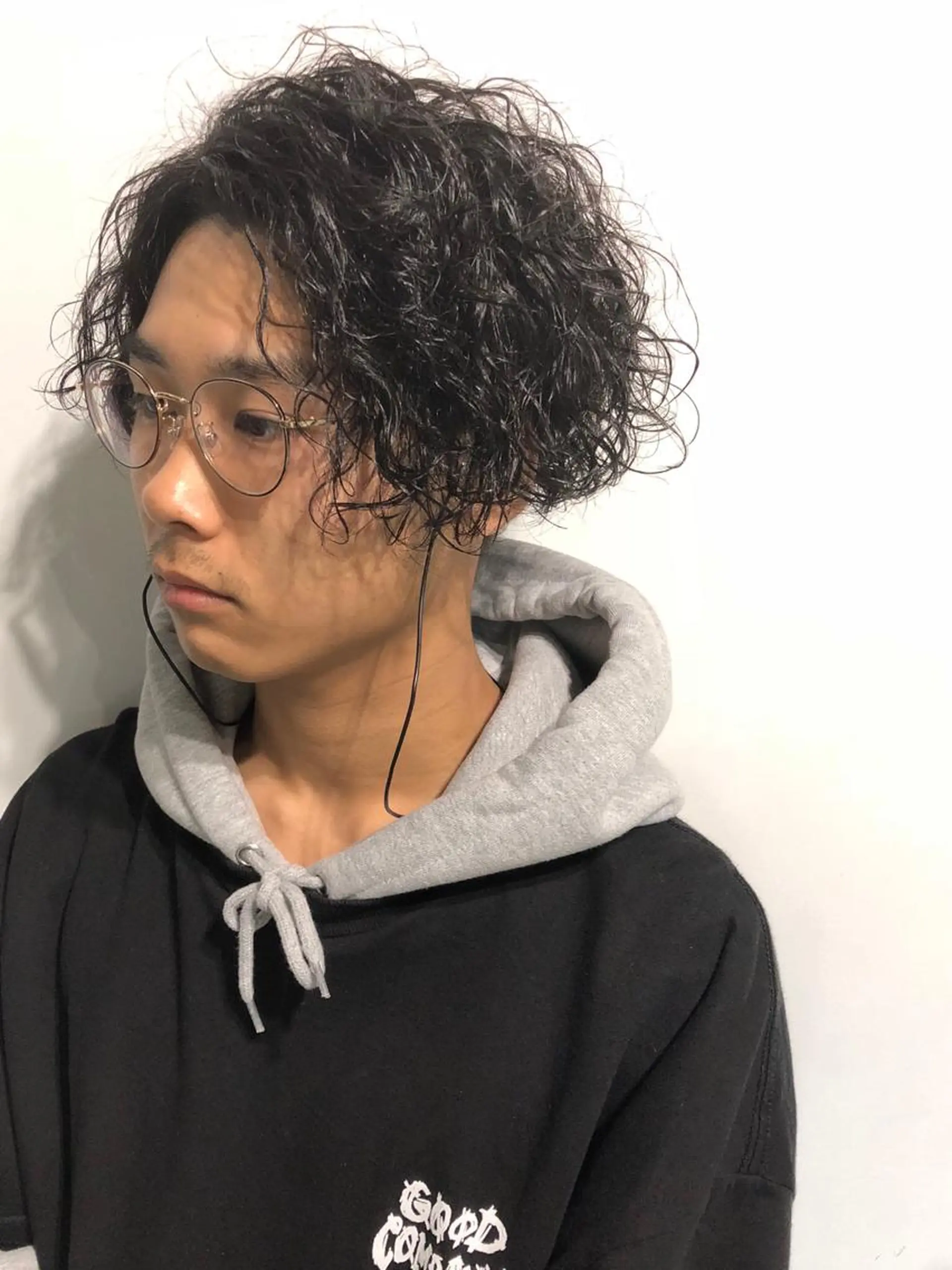 パーマ メンズ カット パーマ 森本裕/オーナー/ スパイラルパーマのヘアスタイル