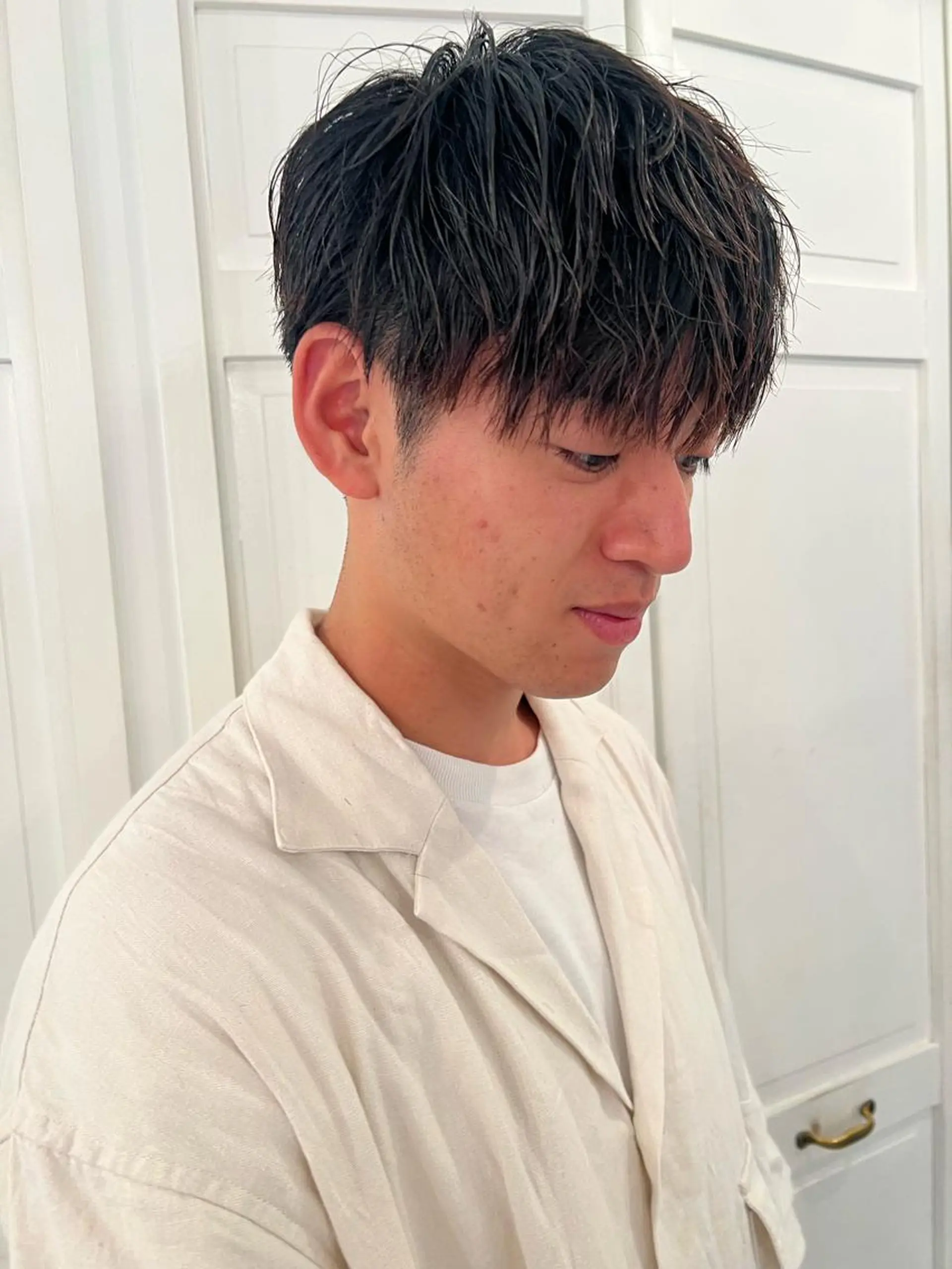 メンズ ブリーチカラー🎀 韓国風/寺門美優のヘアスタイル