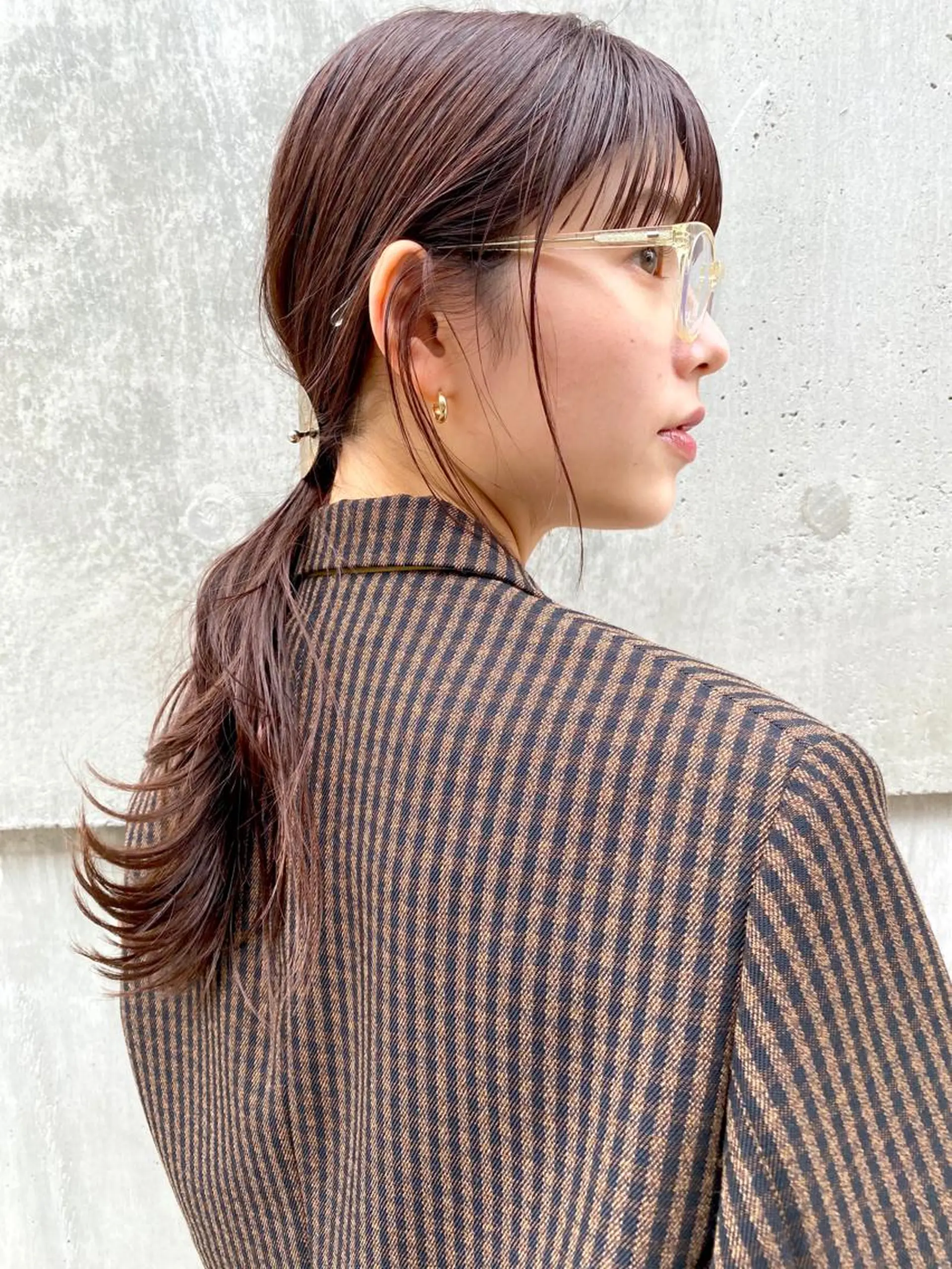 ロング カラー ヘアアレンジ 髪質改善カラー&TR 縮毛矯正/弱酸性矯正のヘアスタイル