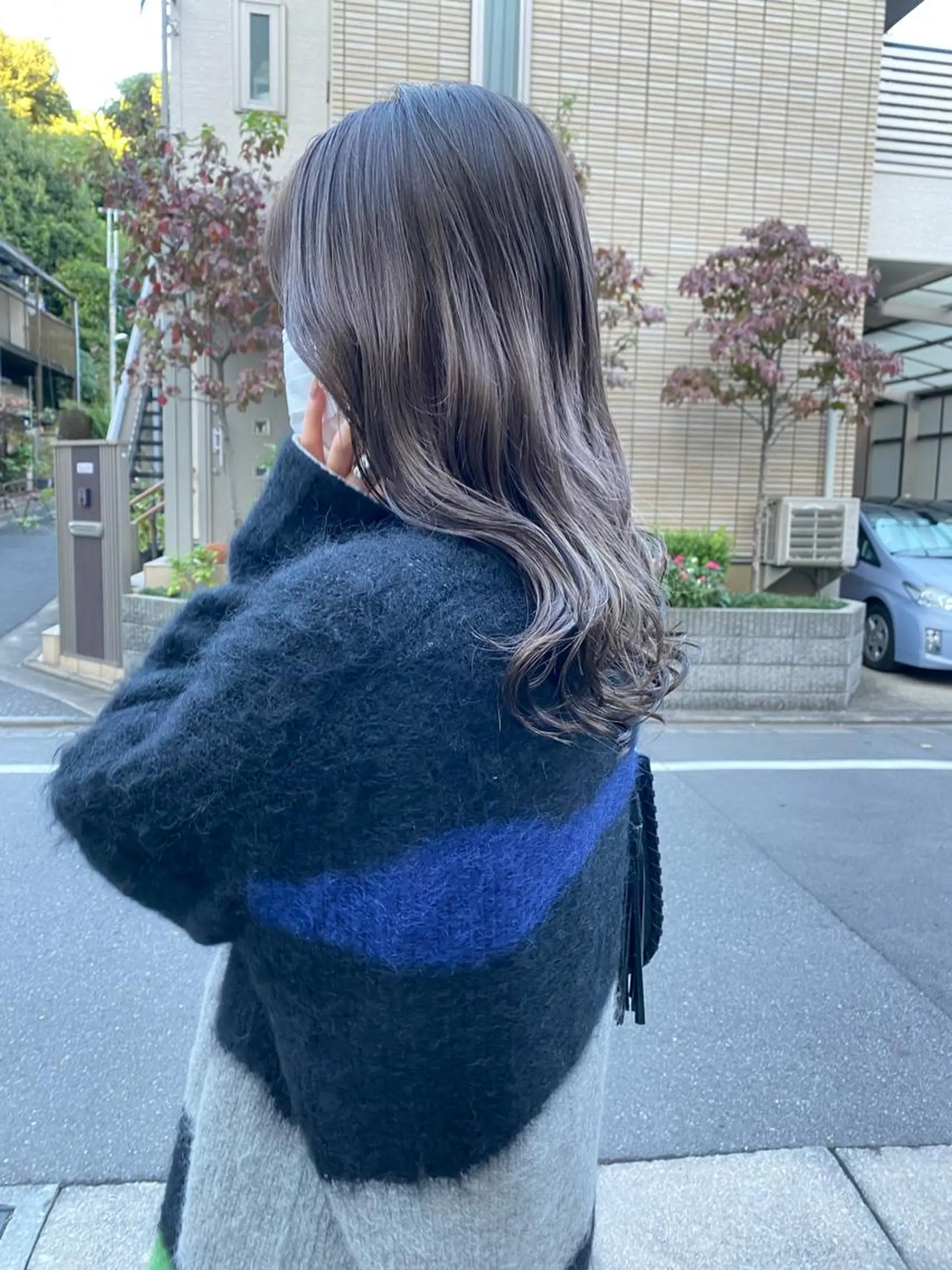 セミロング カラー ボブ/ミニボブ 透明感カラーkadoのヘアスタイル