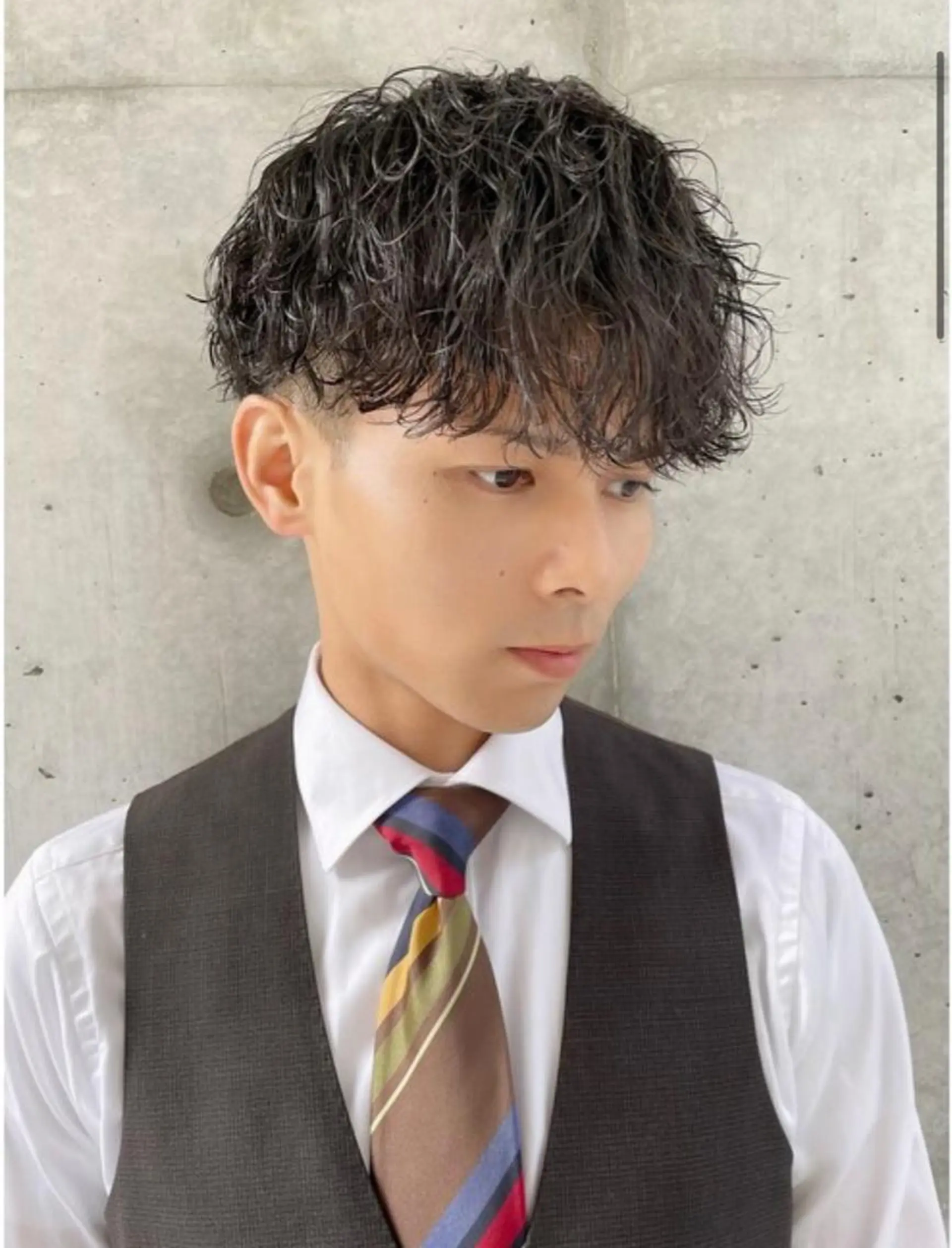 パーマ メンズ カット 大人メンズパーマ メンズ特化　萱原大幹のヘアスタイル