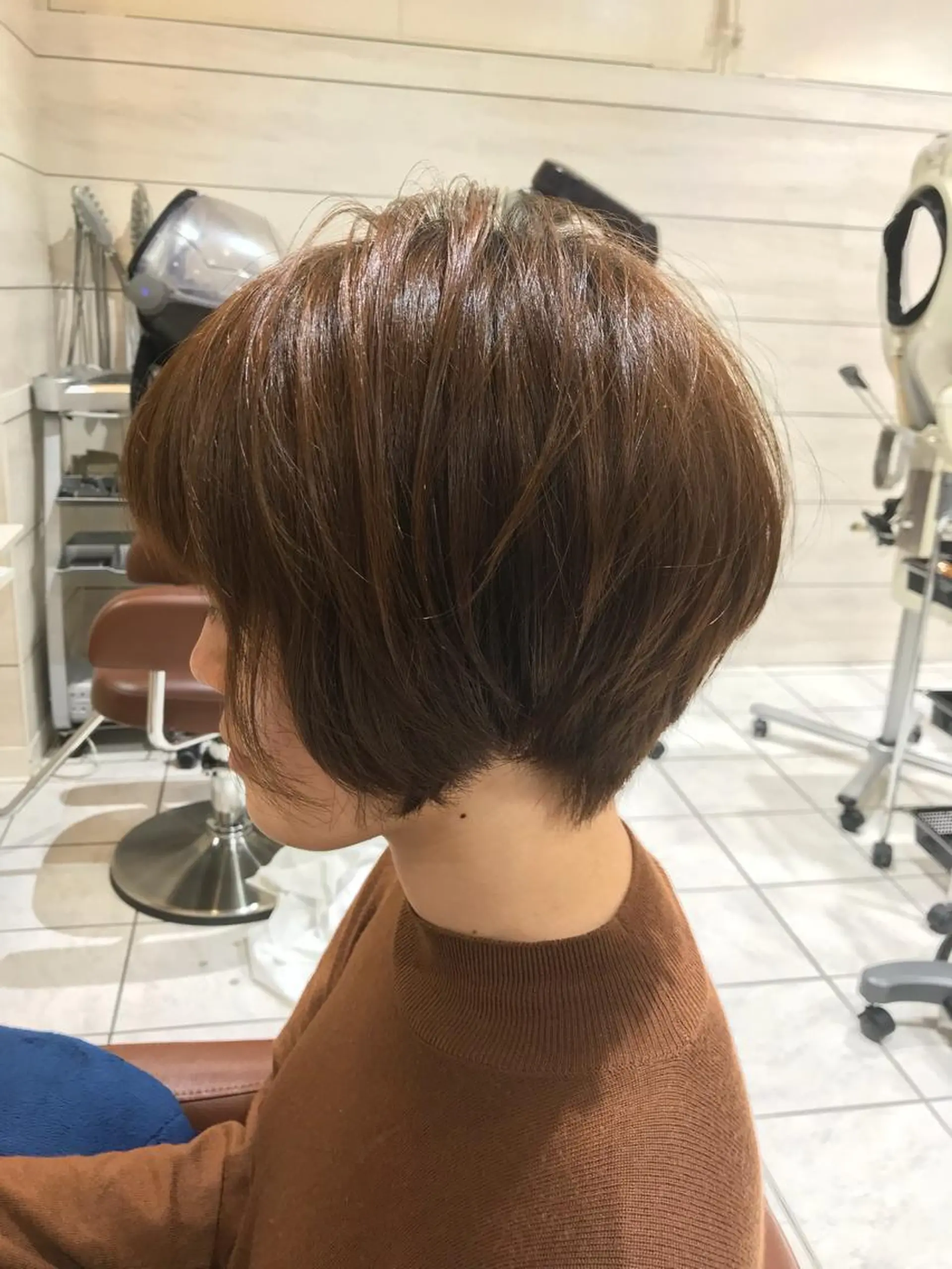 ショート カラー ヘアアレンジ ショートボブ ボブ ショートヘア テラモト カズヨシのヘアスタイル