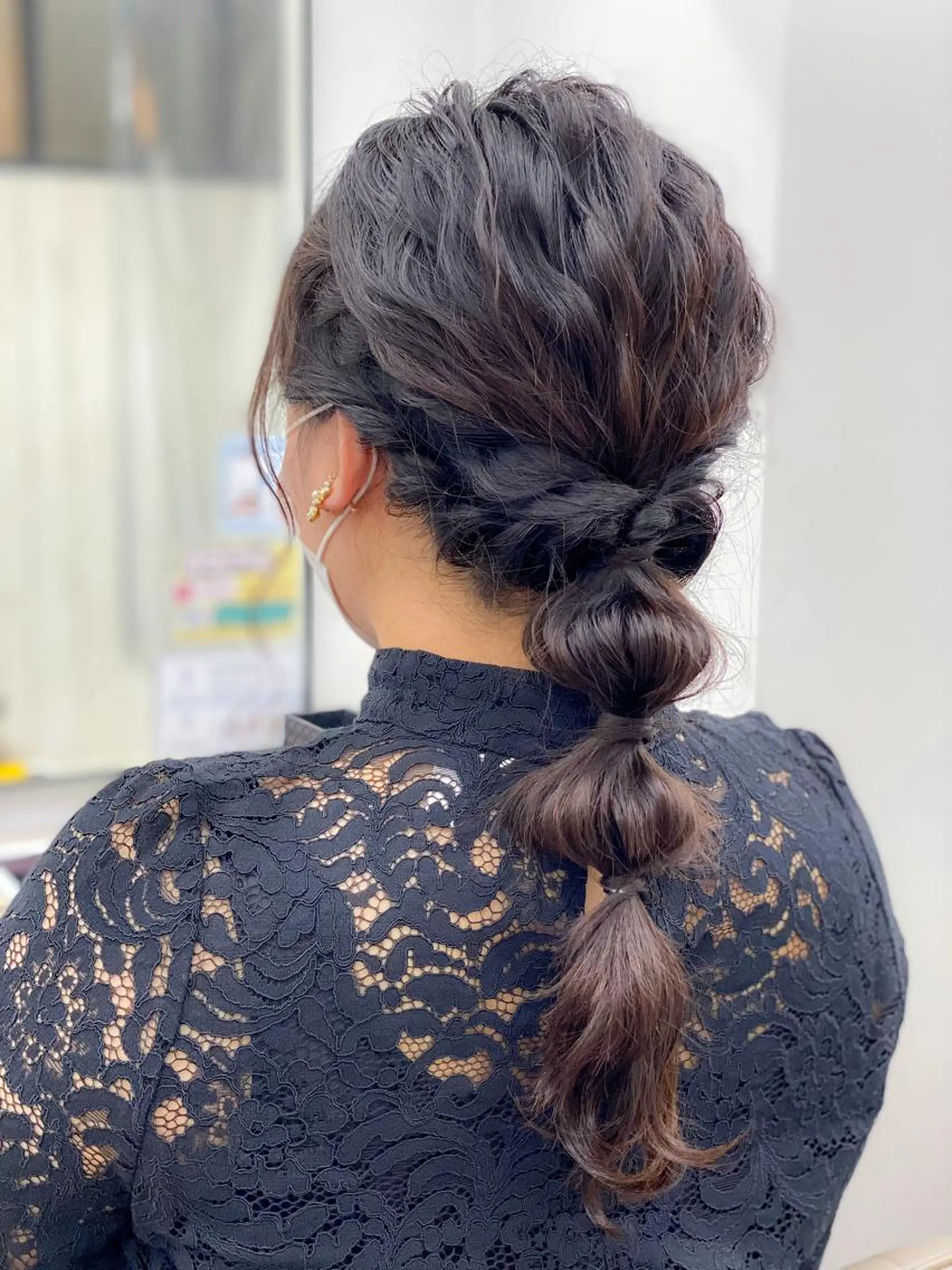 ロング ヘアアレンジ 玉ねぎヘアー louwe 武藤幸世のヘアスタイル