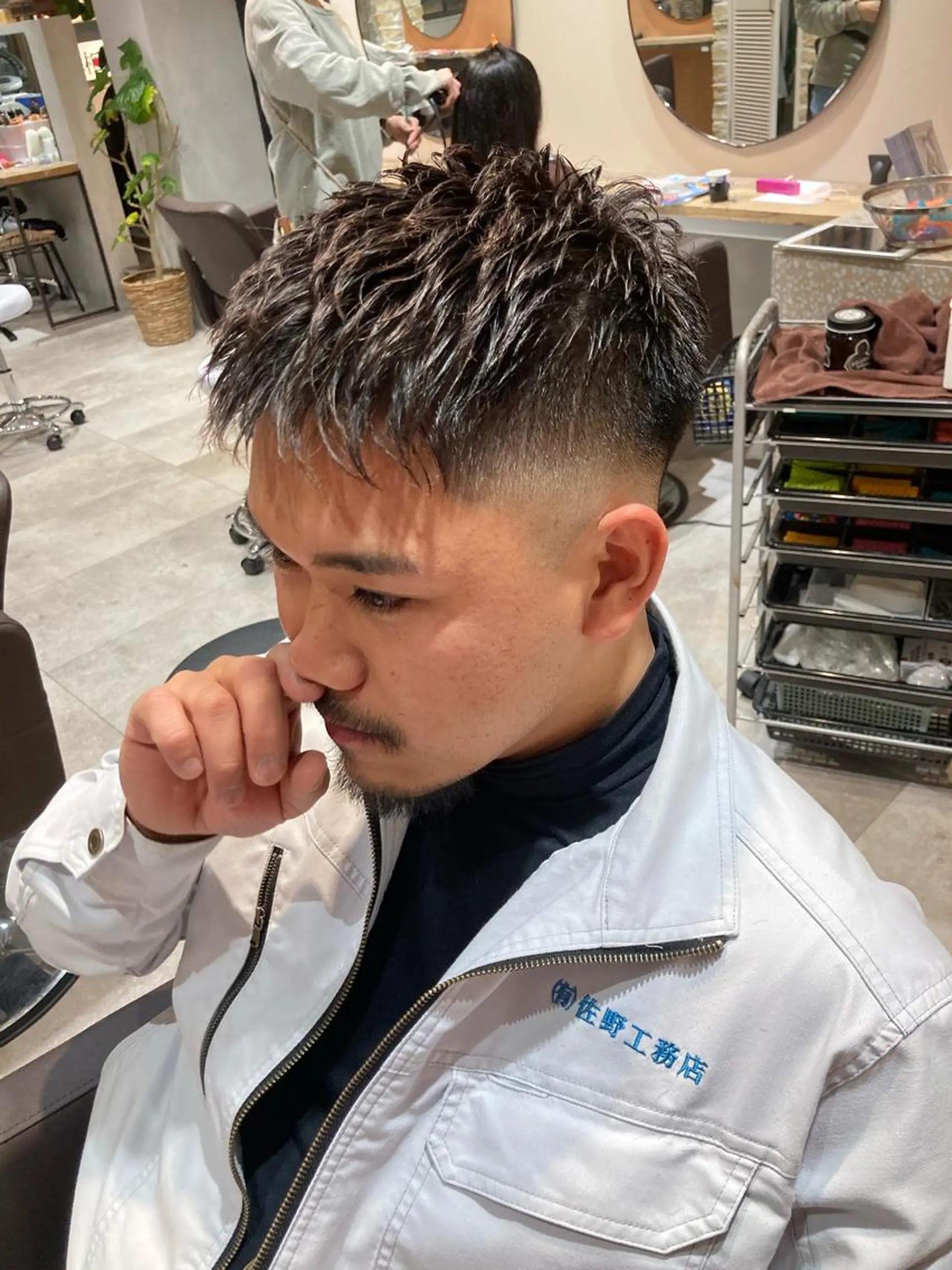 ショート メンズ カット パーマ メンズ特化 TAKUYAのヘアスタイル