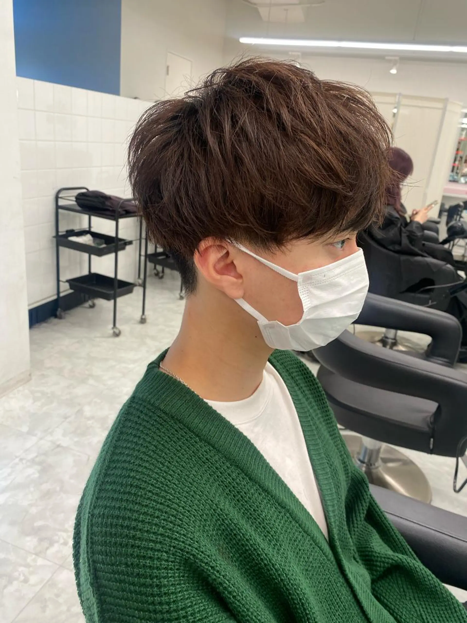 ショート カラー パーマ メンズ 【メンズサロン】 BLUCK 横浜のヘアスタイル