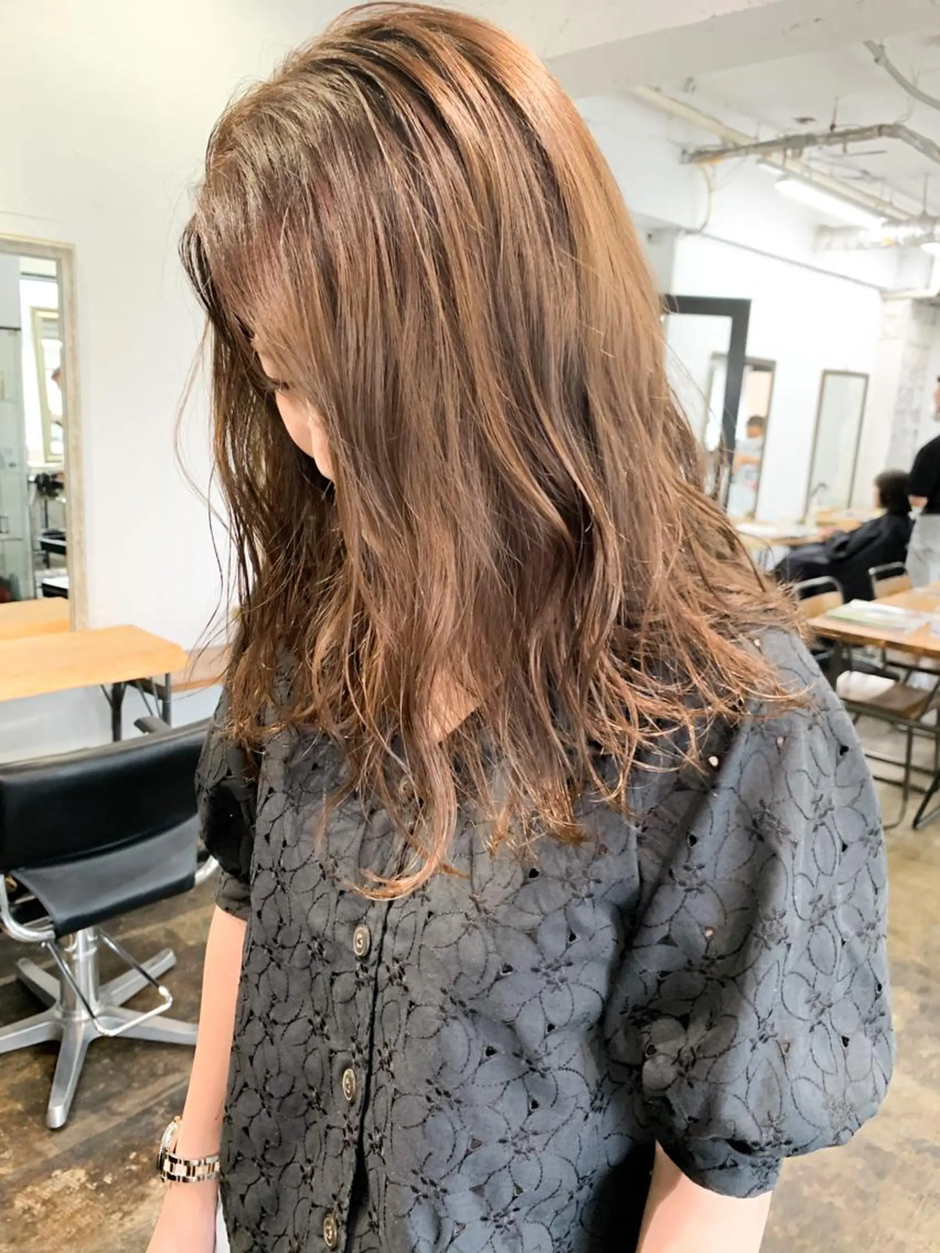 ロング カラー メンズパーマ メンズ特化ryoのヘアスタイル