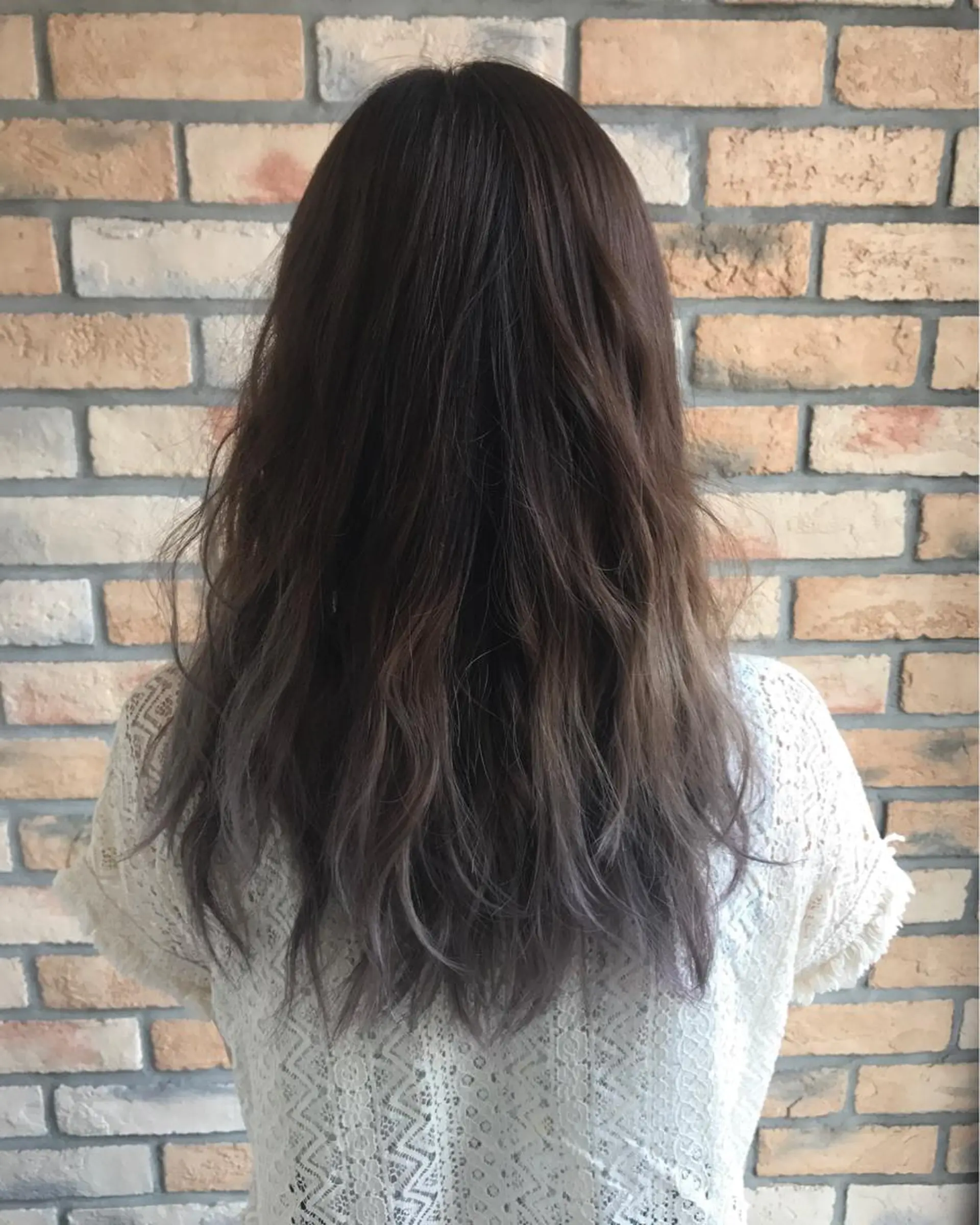 ロング カラー ヘアアレンジ アッシュ ラベンダーカラー ラベンダーアッシュ 烏山 達也のヘアスタイル