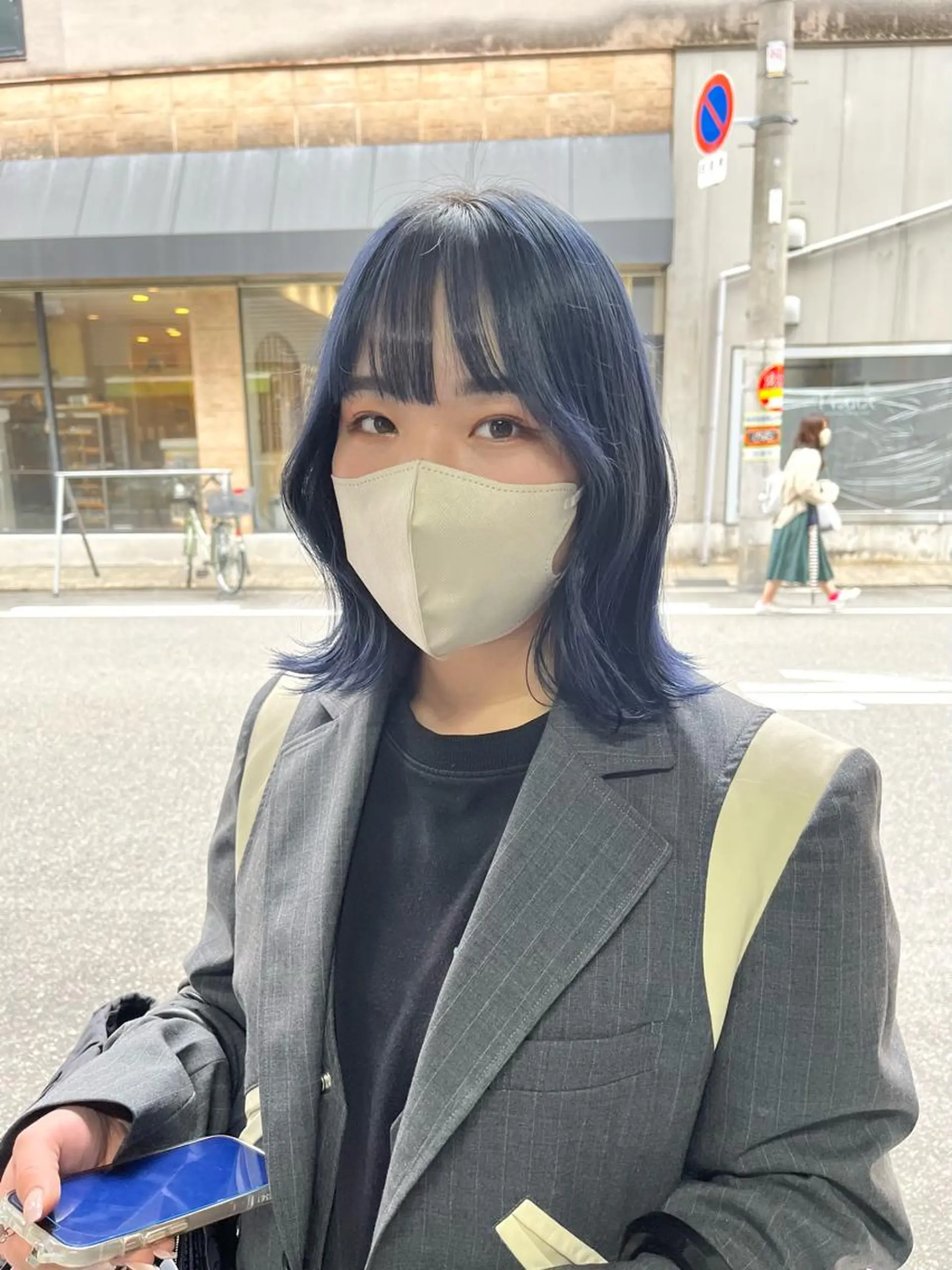 ミディアム カラー ブリーチ ブルーカラー 韓国風ヘア ヘアカラー トリートメント 🩷ハイトーン透明感 レイヤー🩷ユリカのヘアスタイル