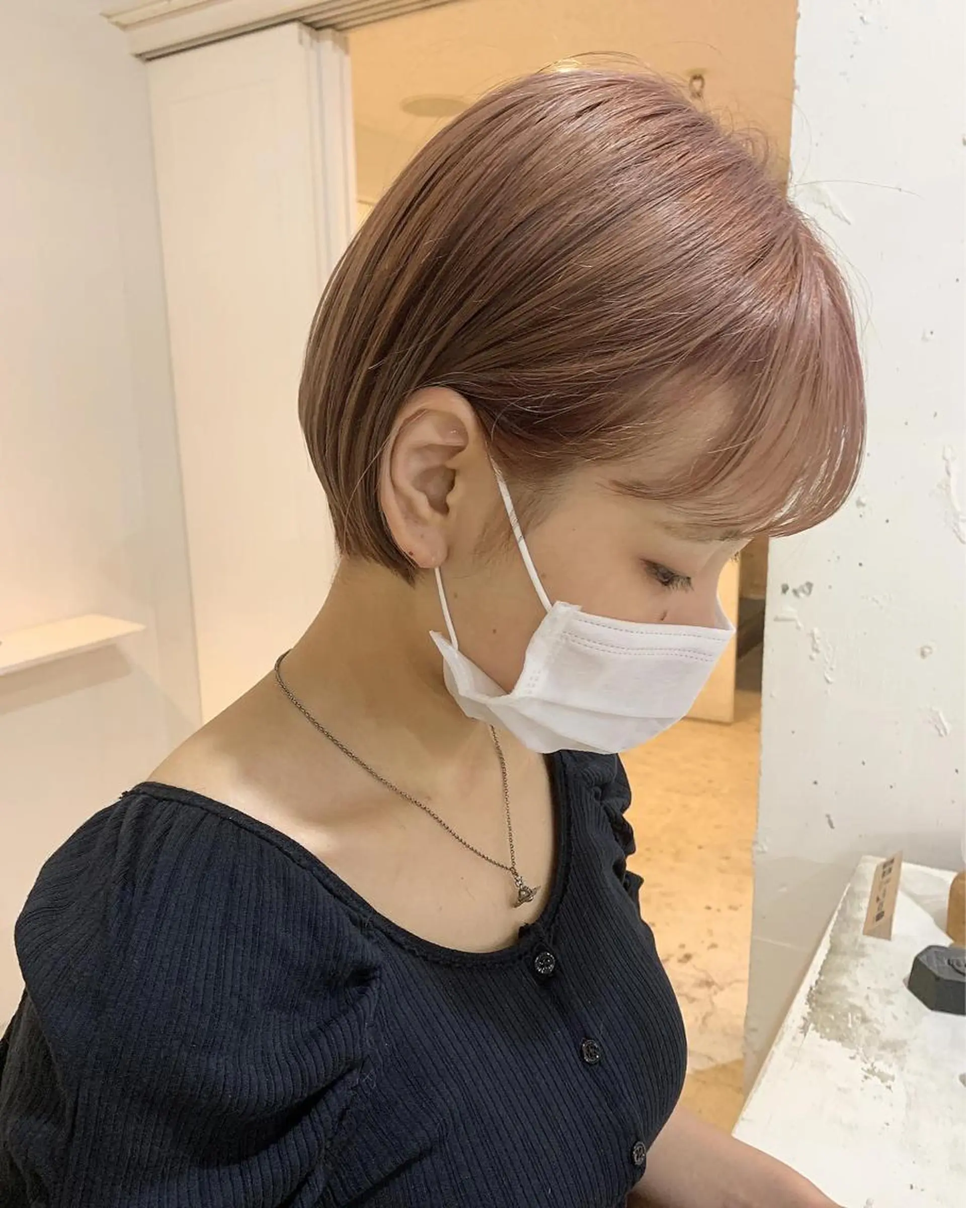 ショート ヘアカラー トリートメント ダブルカラー/透明感 💈JUNYA💈のヘアスタイル