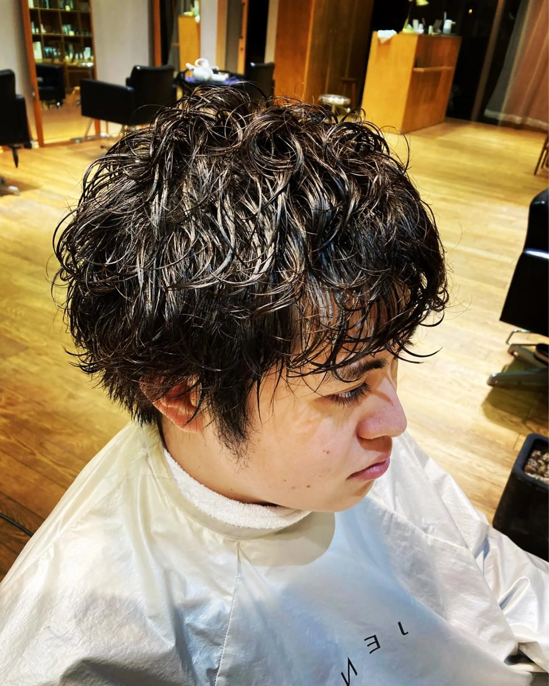 ショート パーマ メンズ カット パーマ 🎸大人メンズ｜ パーマ特化ren🎸のヘアスタイル